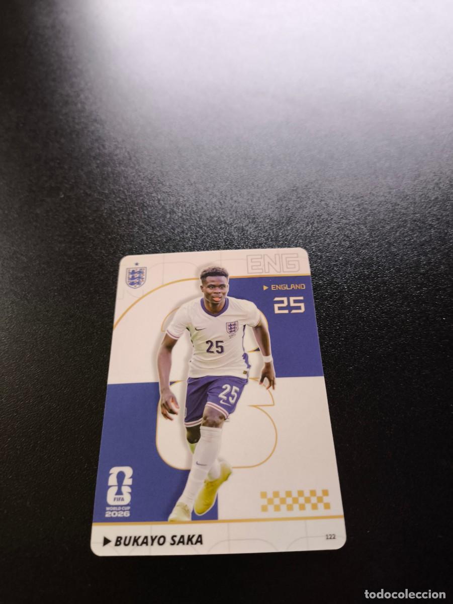 Cromos de f&uacute;tbol: 122 Bukayo Saka ENGLAND PANINI KAYOU FIFA WORLD CUP MUNDIAL 2026 NO LIGA ESTE MEGACRACKS