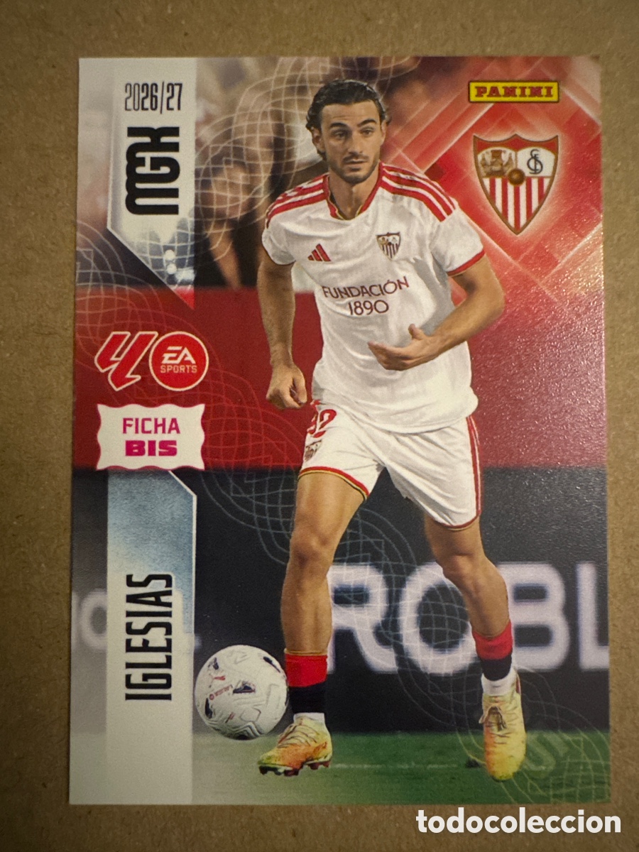 Cromos de f&uacute;tbol: # BIS 329 Juan Iglesias Sevilla Megacracks 26 27 2026 2027 2 Segunda 2a 2&ordf; Edici&oacute;n