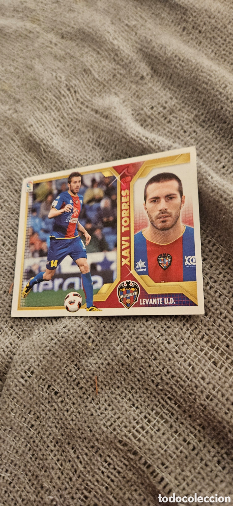 Cromos de f&uacute;tbol: Xavi torres levante este 2011 2012 11 12 sin pegar