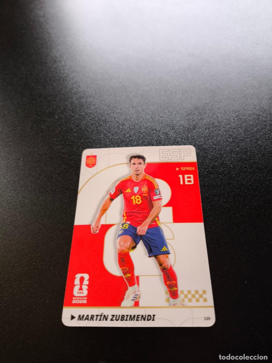 Cromos de f&uacute;tbol: 139 Mart&iacute;n Zubimendi ESPA&Ntilde;A PANINI KAYOU FIFA WORLD CUP MUNDIAL 2026 NO LIGA ESTE MEGACRACKS