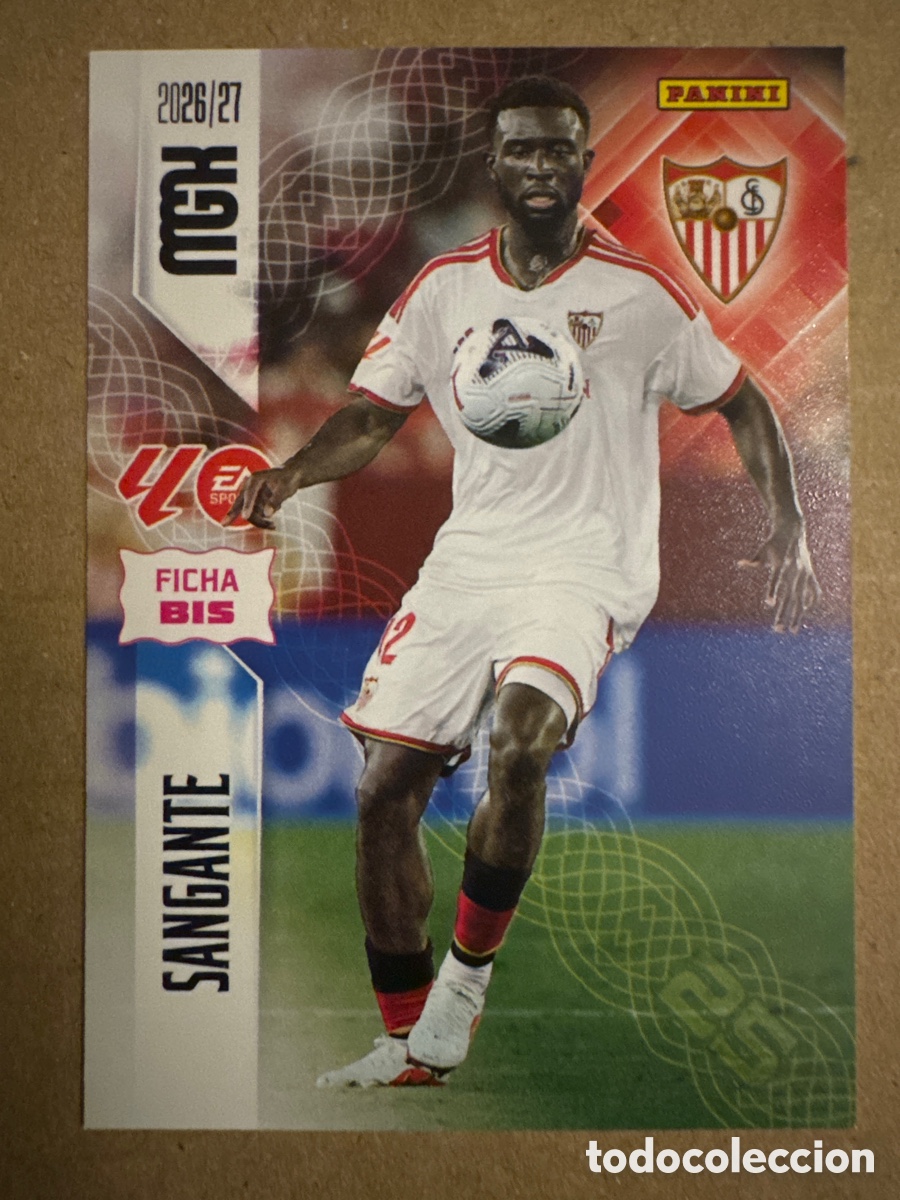 Cromos de f&uacute;tbol: # BIS 331 Sangante Sevilla Megacracks 26 27 2026 2027 2 Segunda 2a 2&ordf; Edici&oacute;n