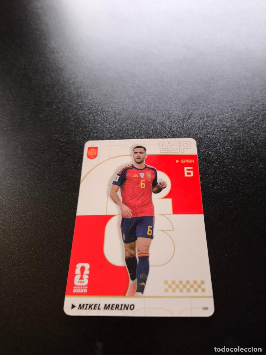 Cromos de f&uacute;tbol: 140 Mikel Merino ESPA&Ntilde;A PANINI KAYOU FIFA WORLD CUP MUNDIAL 2026 NO LIGA ESTE MEGACRACKS