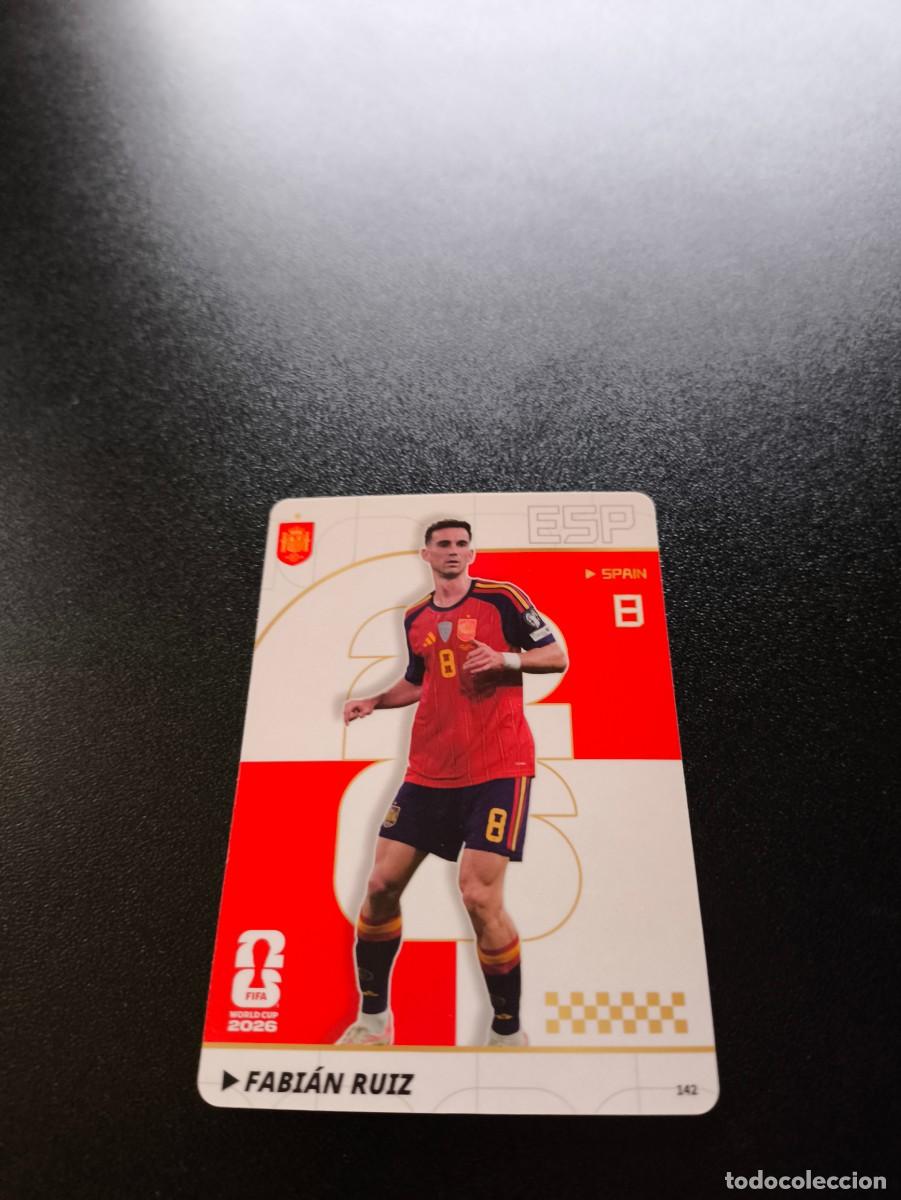 Cromos de f&uacute;tbol: 142 Fabi&aacute;n Ruiz ESPA&Ntilde;A PANINI KAYOU FIFA WORLD CUP MUNDIAL 2026 NO LIGA ESTE MEGACRACKS