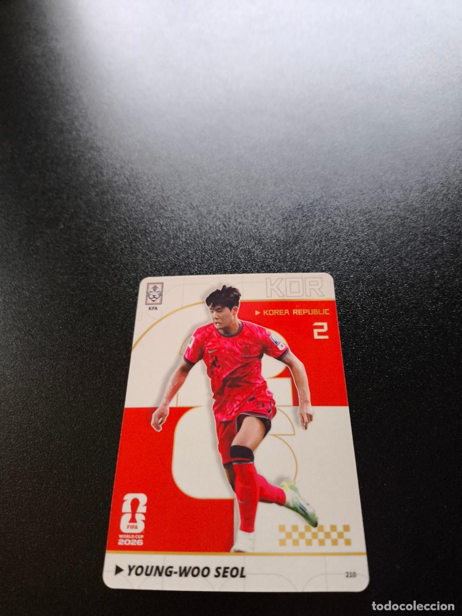 Cromos de f&uacute;tbol: 210 Young-woo Seol KOREA REPUBLIC PANINI KAYOU FIFA WORLD CUP MUNDIAL 2026 NO LIGA ESTE MEGACRACKS