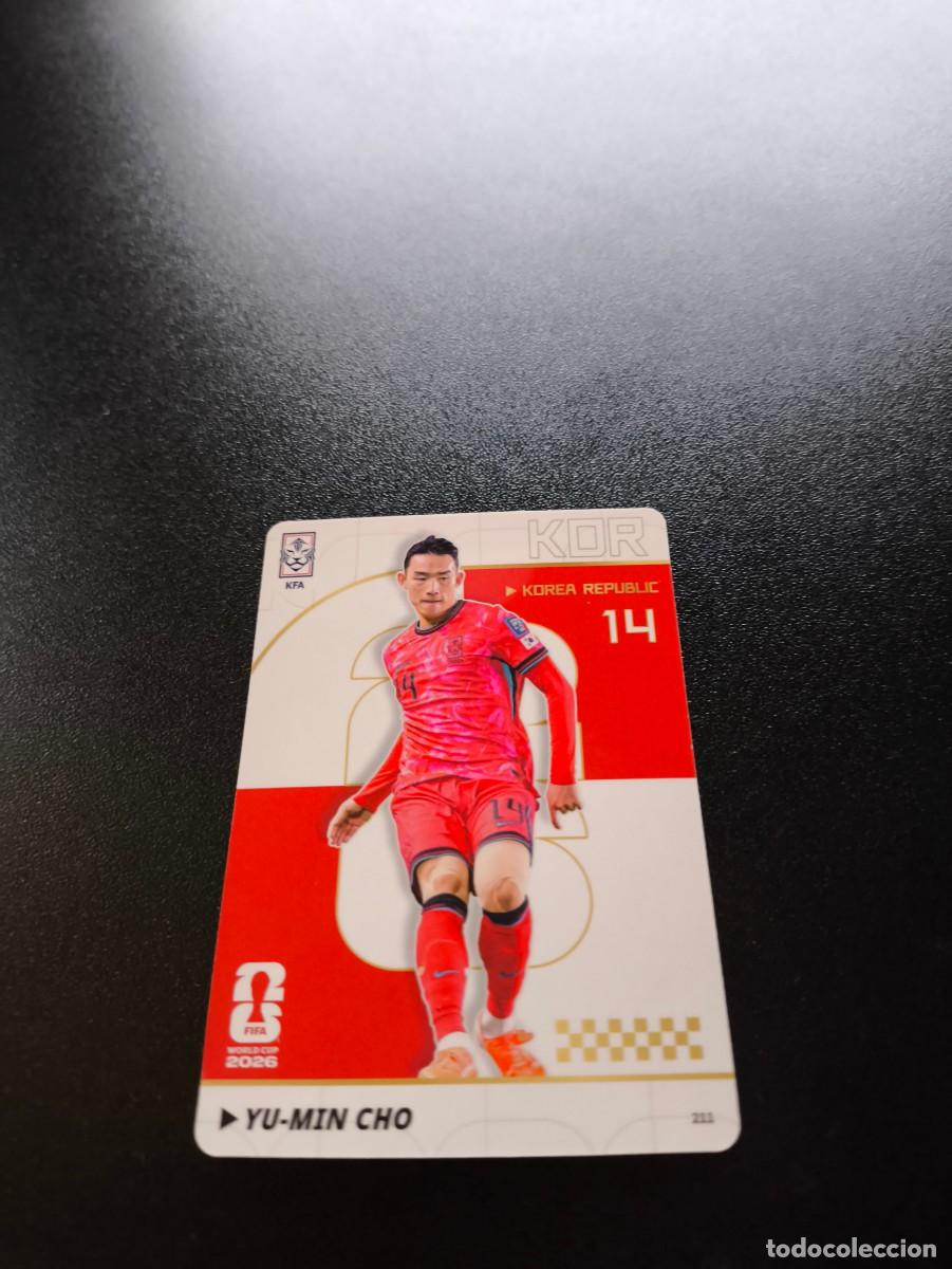 Cromos de f&uacute;tbol: 211 Yu-min Cho KOREA REPUBLIC PANINI KAYOU FIFA WORLD CUP MUNDIAL 2026 NO LIGA ESTE MEGACRACKS
