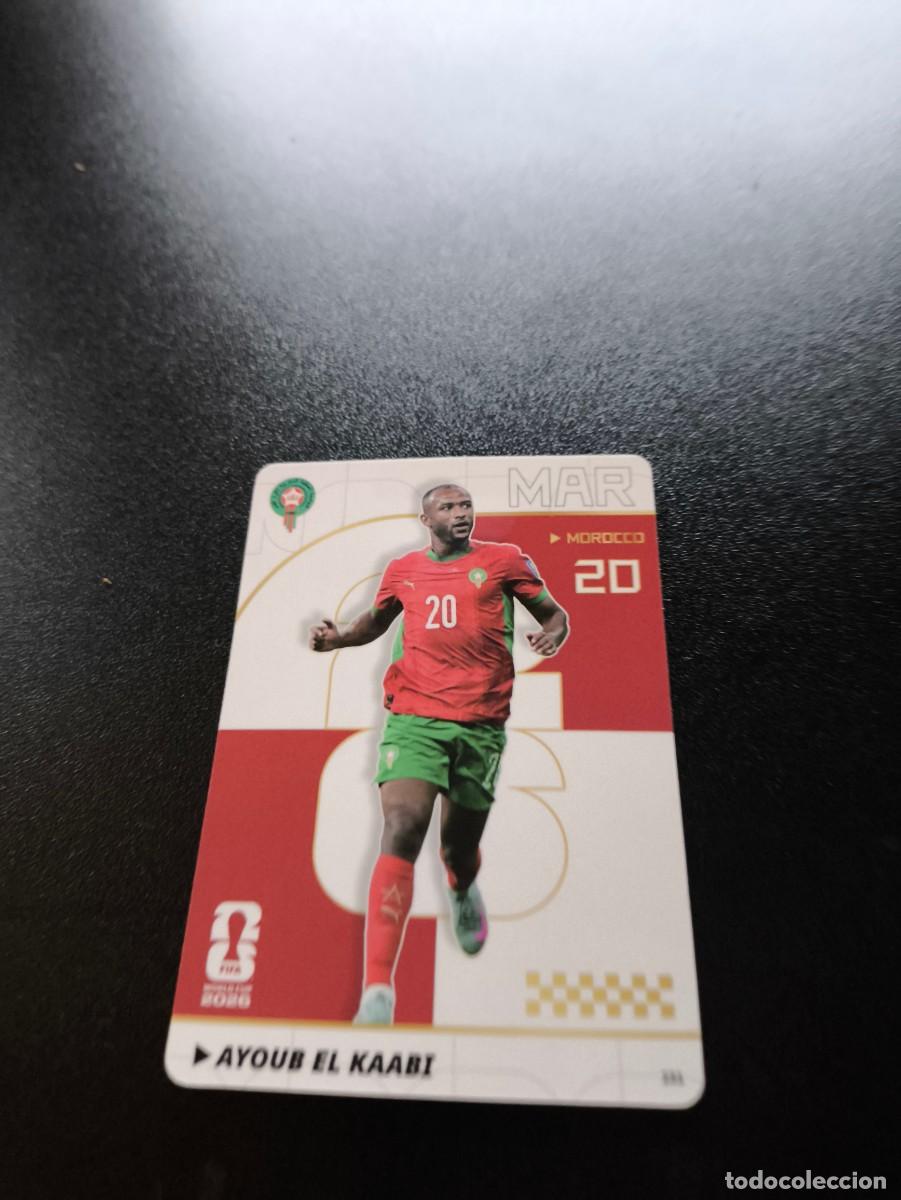 Football Stickers: 231 Ayoub El Kaabi MOROCCO PANINI KAYOU FIFA WORLD CUP MUNDIAL 2026 NO LIGA ESTE MEGACRACKS