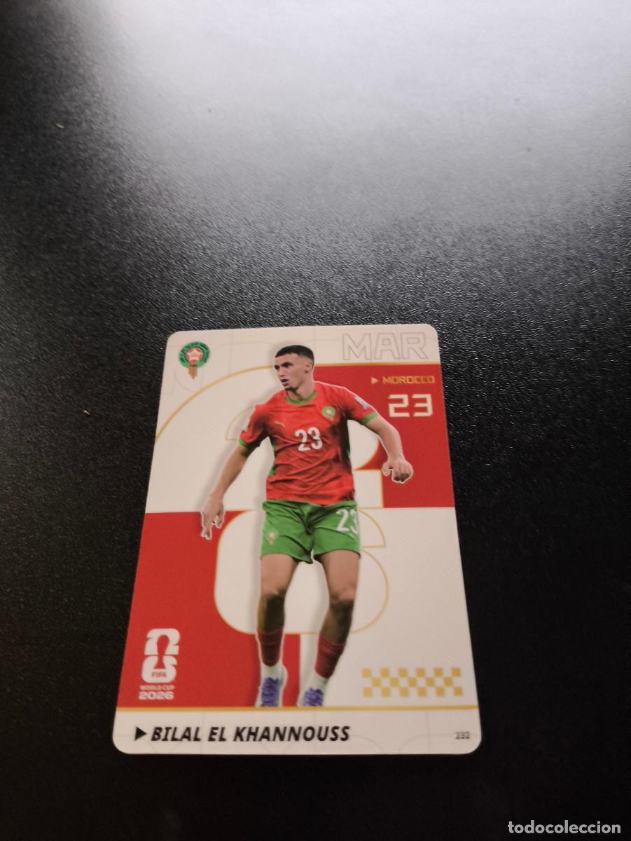 Cromos de f&uacute;tbol: 232 Bilal El Khannouss MOROCCO PANINI KAYOU FIFA WORLD CUP MUNDIAL 2026 NO LIGA ESTE MEGACRACKS