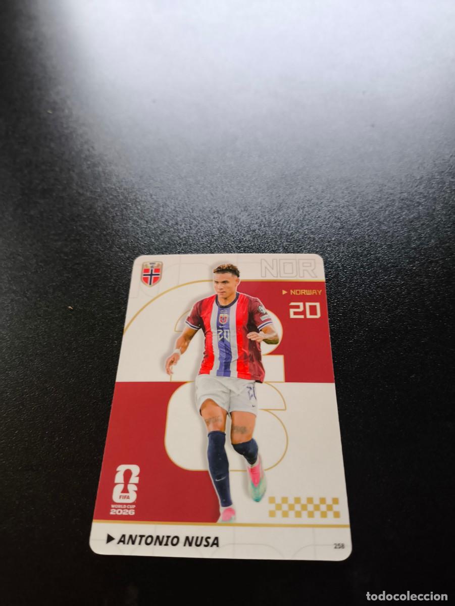 Cromos de f&uacute;tbol: 258 Antonio Nusa NORWAY PANINI KAYOU FIFA WORLD CUP MUNDIAL 2026 NO LIGA ESTE MEGACRACKS