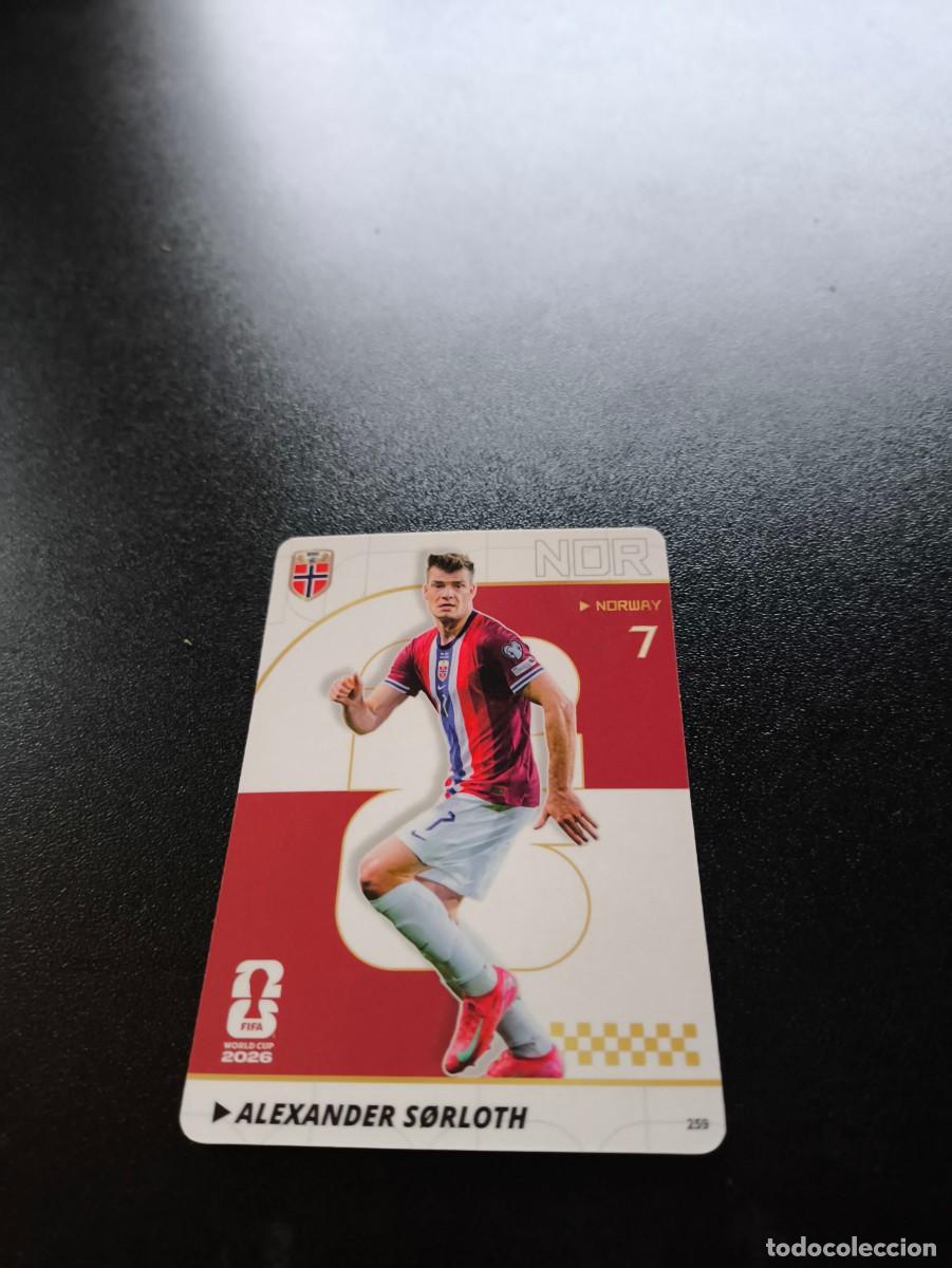 Cromos de f&uacute;tbol: 259 Alexander S&oslash;rloth NORWAY PANINI KAYOU FIFA WORLD CUP MUNDIAL 2026 NO LIGA ESTE MEGACRACKS
