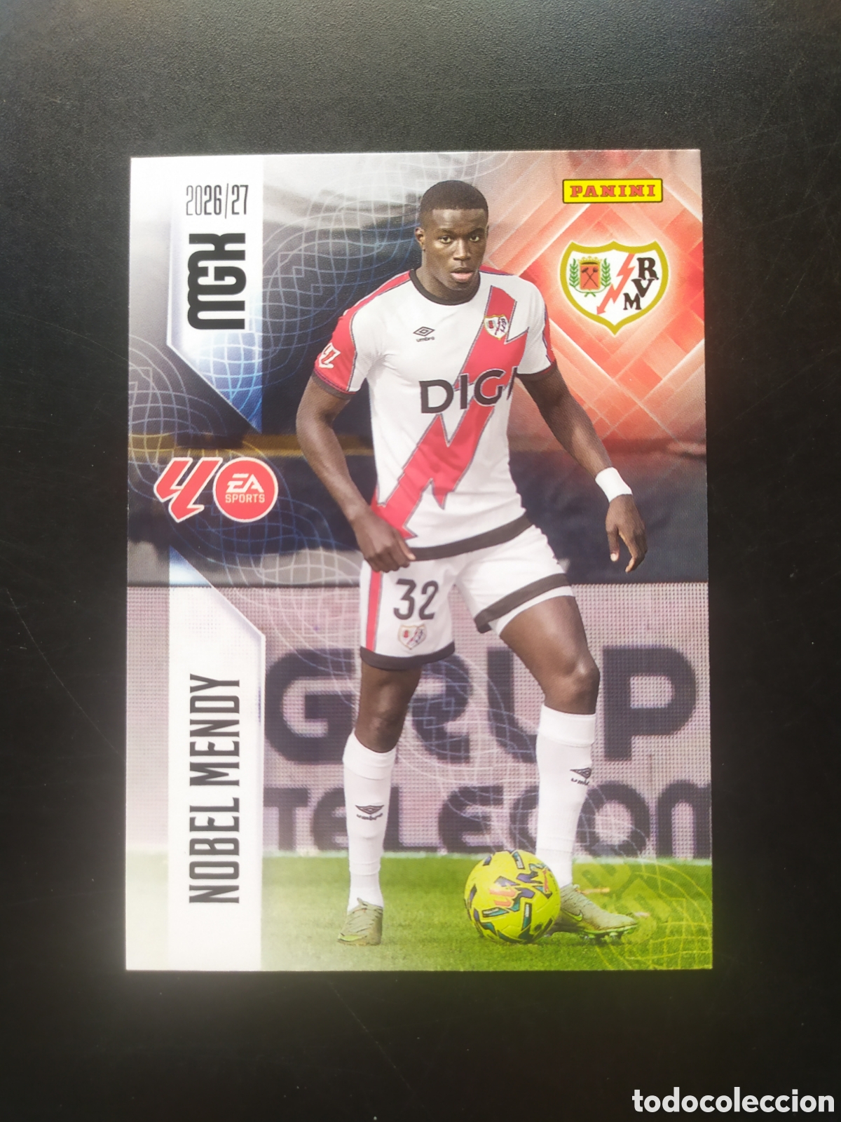 Cromos de f&uacute;tbol: Megacracks 2026 2027 26 27 panini Nobel Mendy n&deg; 295 Rayo Vallecano