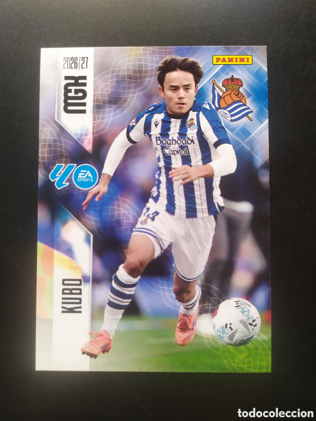 Cromos de f&uacute;tbol: Megacracks 2026 2027 26 27 panini Kubo n&deg; 323 Real Sociedad