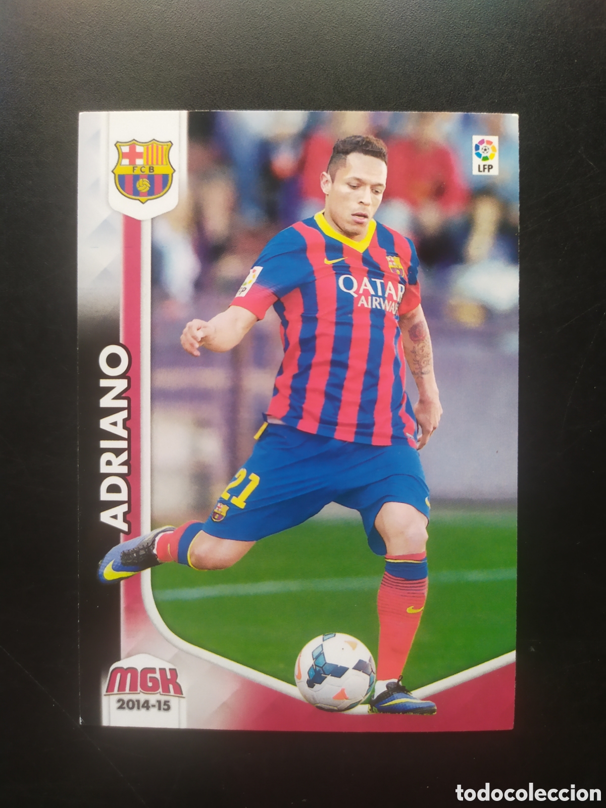 Cromos de f&uacute;tbol: Megacracks 2014 2015 14 15 panini Adriano n&ordm; 62 Barcelona