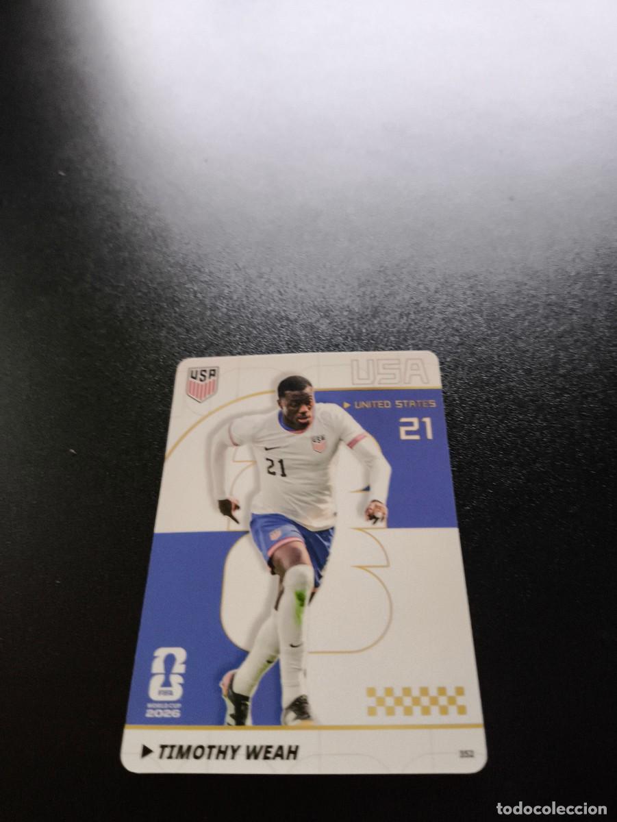 Cromos de f&uacute;tbol: 352 Timothy Weah USA EEUU PANINI KAYOU FIFA WORLD CUP MUNDIAL 2026 NO LIGA ESTE MEGACRACKS