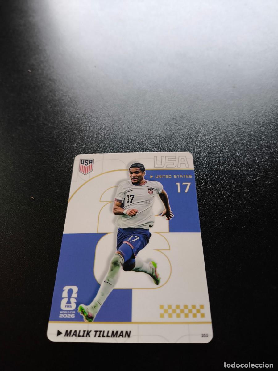 Cromos de f&uacute;tbol: 353 Malik Tillman USA EEUU PANINI KAYOU FIFA WORLD CUP MUNDIAL 2026 NO LIGA ESTE MEGACRACKS