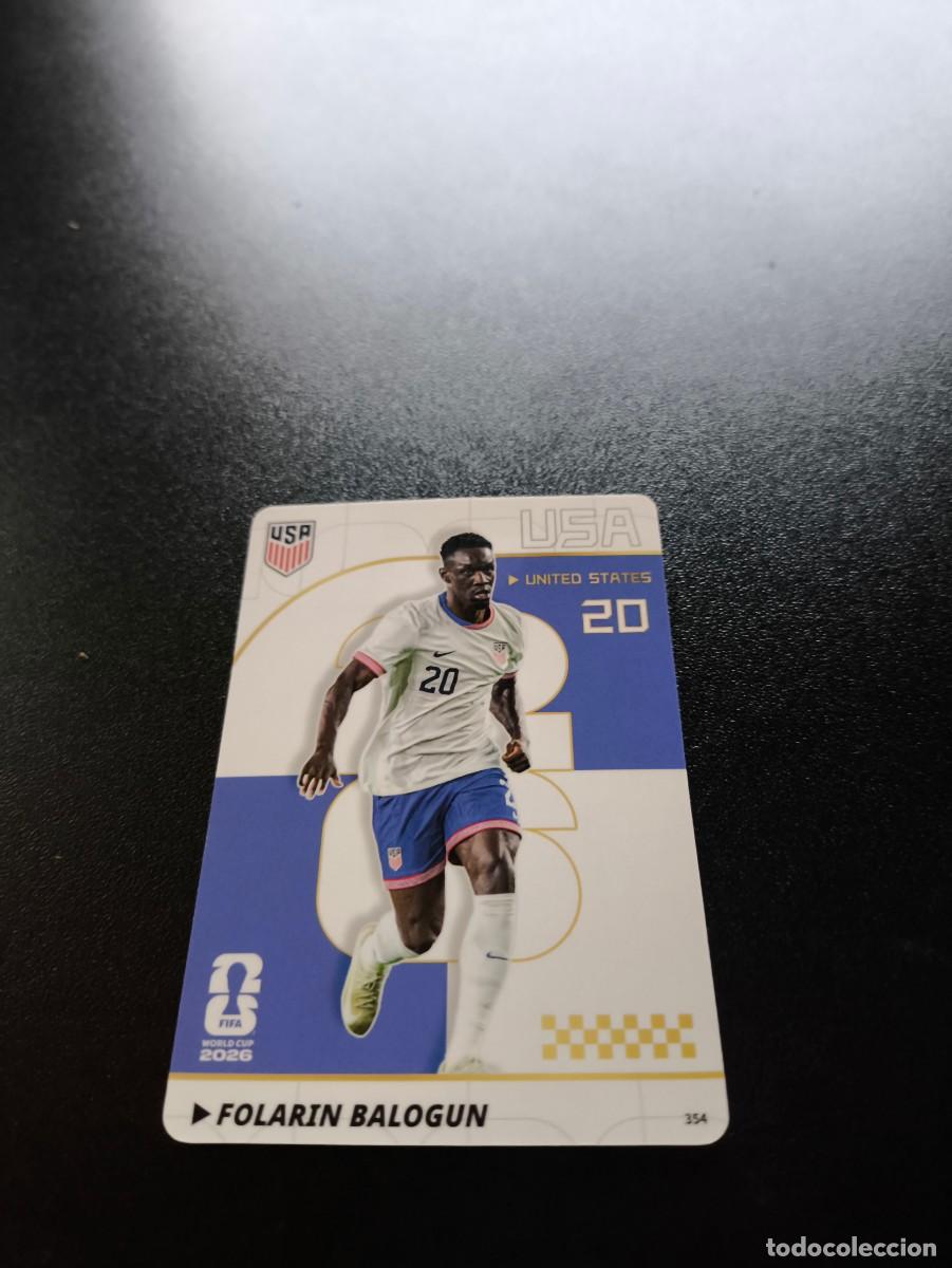 Cromos de f&uacute;tbol: 354 Folarin Balogun USA EEUU PANINI KAYOU FIFA WORLD CUP MUNDIAL 2026 NO LIGA ESTE MEGACRACKS