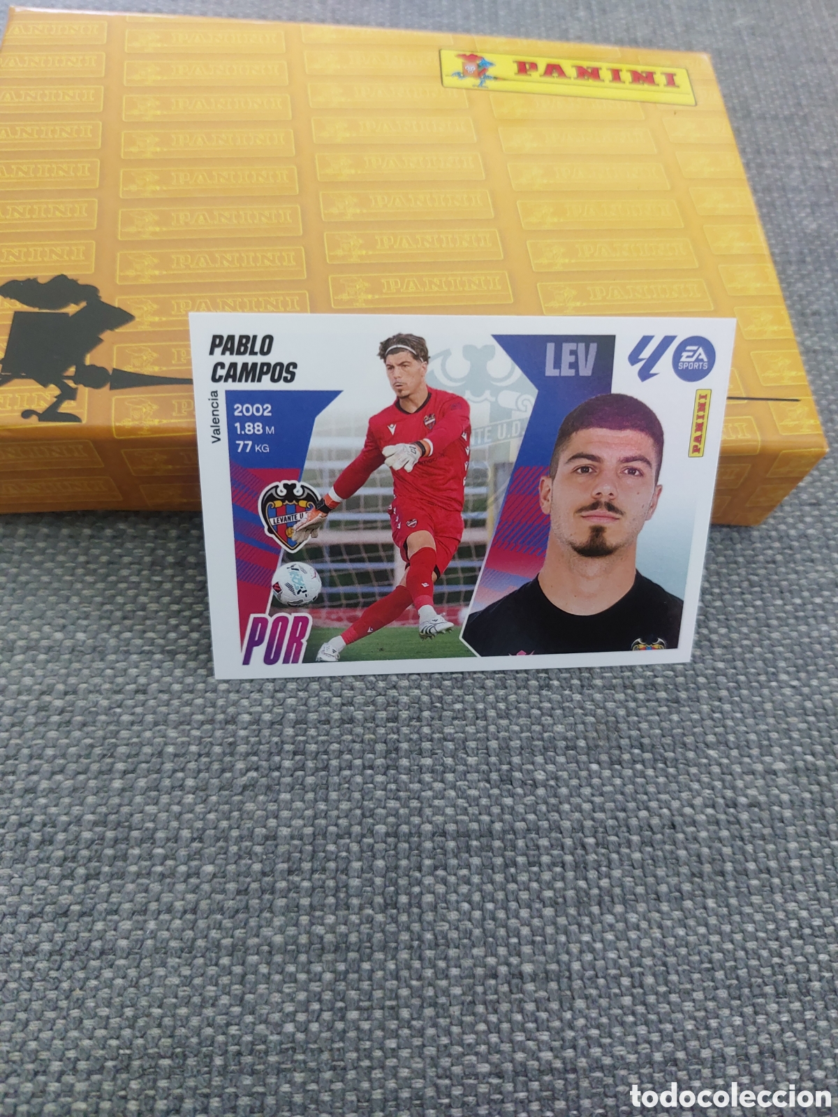 Cromos de f&uacute;tbol: 3 PABLO CAMPOS LEVANTE PANINI LIGA ESTE 25 26 2025 2026