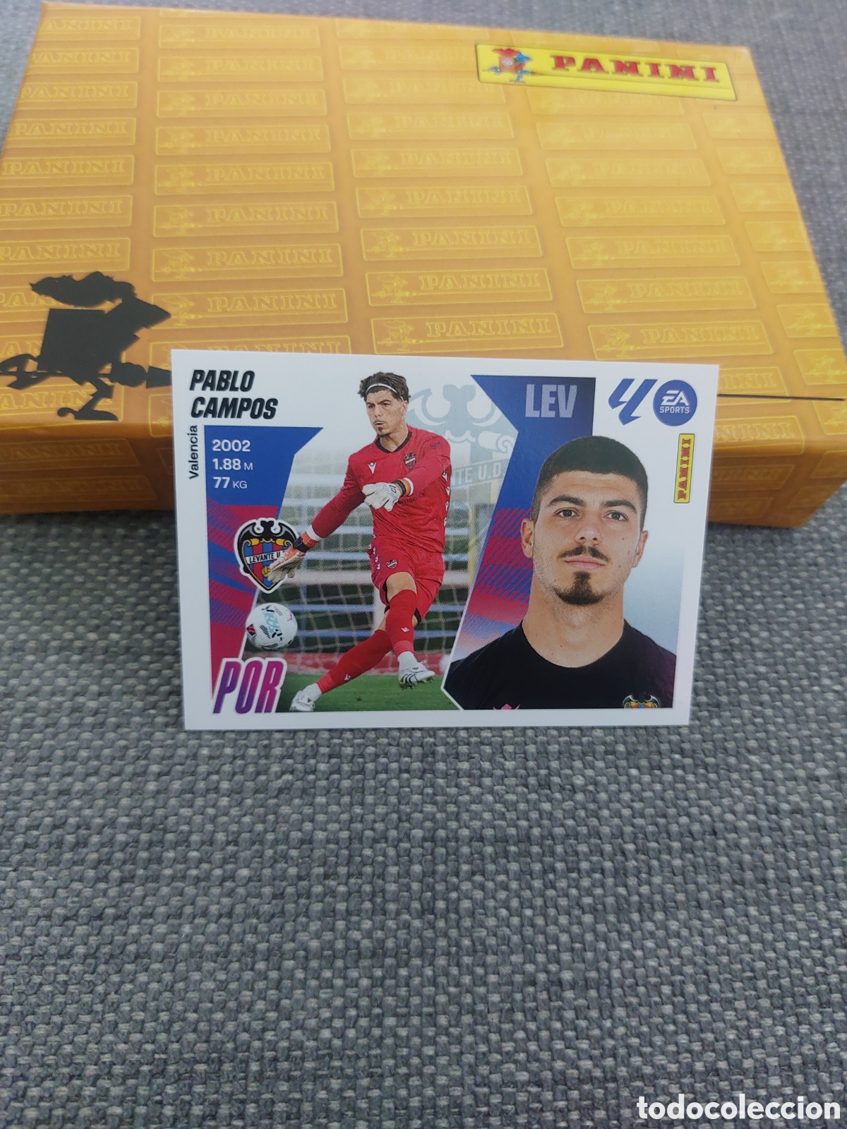 Cromos de f&uacute;tbol: 3 PABLO CAMPOS LEVANTE PANINI LIGA ESTE 25 26 2025 2026