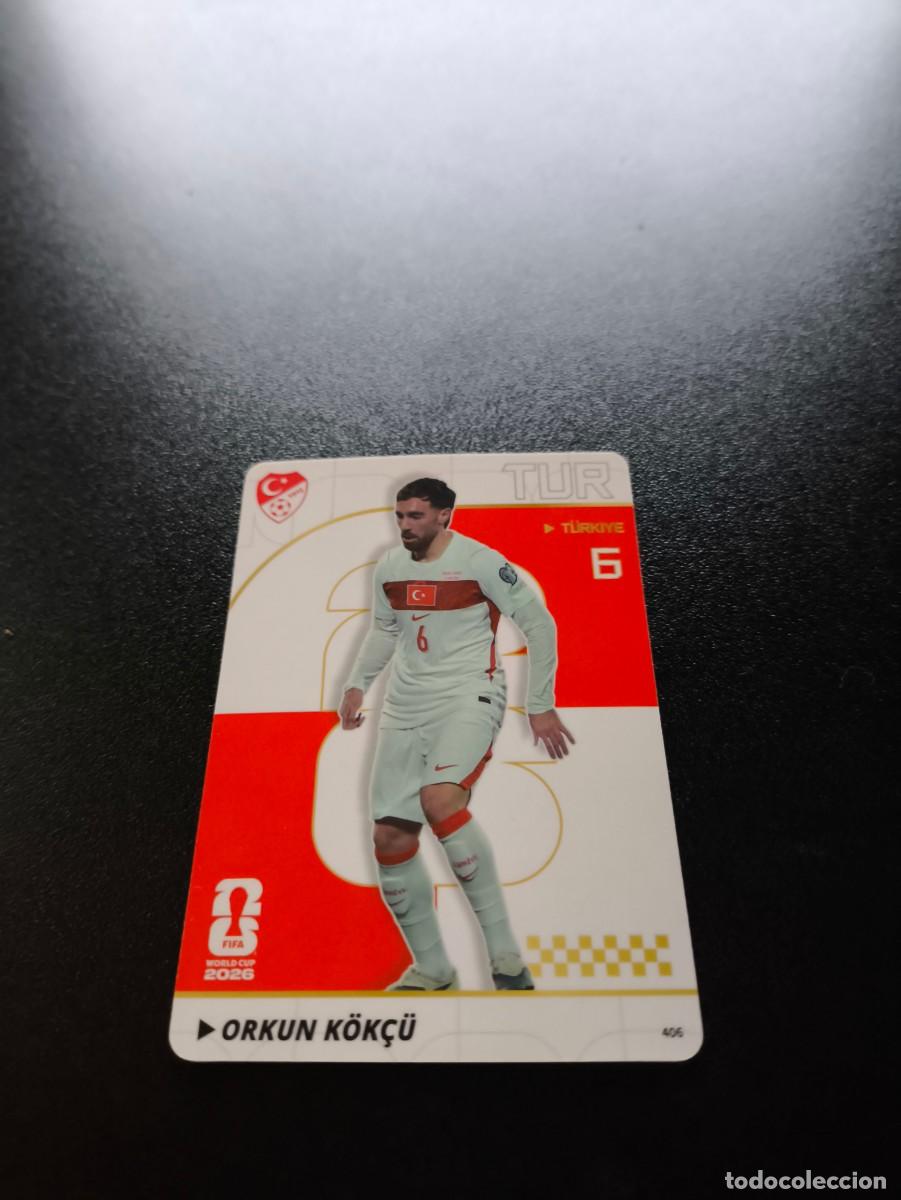 Cromos de f&uacute;tbol: 406 Orkun K&ouml;k&ccedil;&uuml; T&uuml;rkiye PANINI KAYOU FIFA WORLD CUP MUNDIAL 2026 NO LIGA ESTE MEGACRACKS