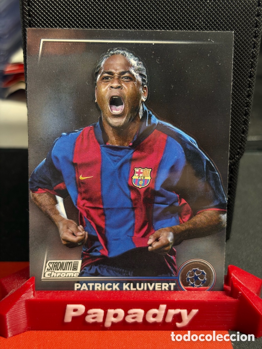 Football Stickers: 2022-23 Topps Stadium Club Chrome UEFA FC Barcelona Patrick Kluivert