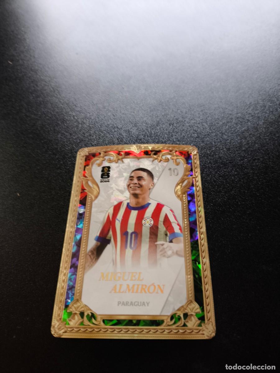 Cromos de f&uacute;tbol: 730 Miguel Almir&oacute;n PARAGUAY GOLDEN PANINI KAYOU FIFA WORLD CUP MUNDIAL 2026 LIGA ESTE MEGACRACKS