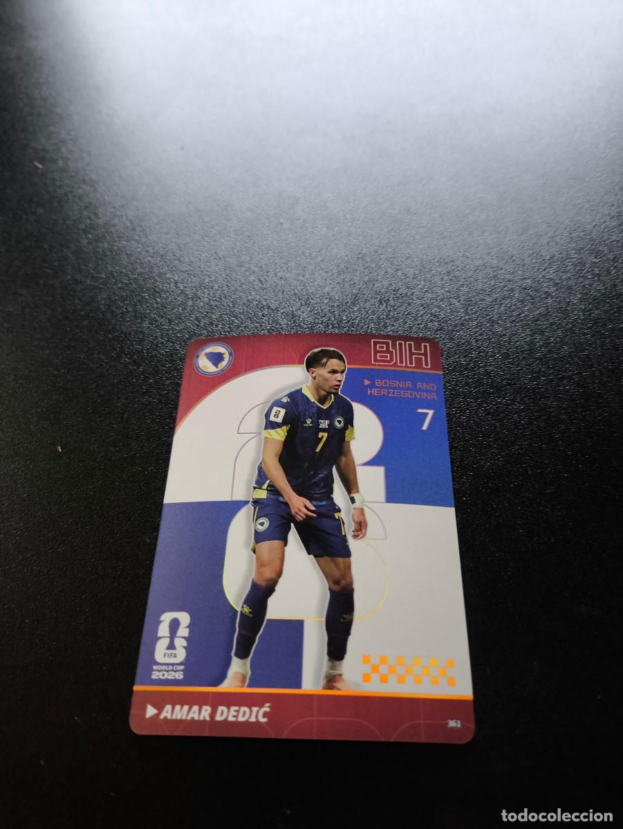 Cromos de f&uacute;tbol: 361 Amar Dedić BOSNIA RED PALLAREL PANINI KAYOU FIFA WORLD CUP MUNDIAL 2026 LIGA ESTE MEGACRACKS