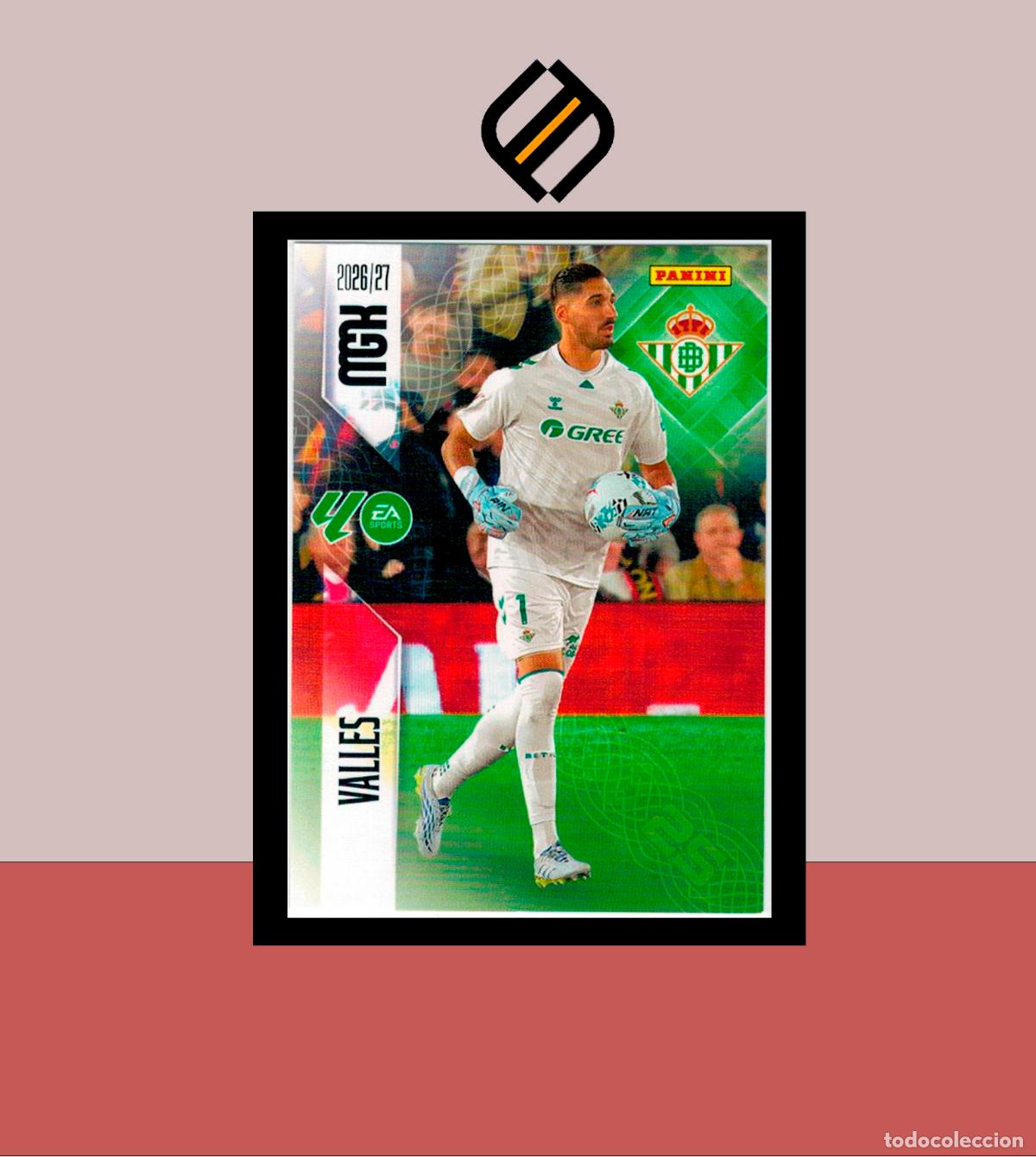 Fu&szlig;ball-Sticker: MEGACRACKS 2026 2027 26 27 PANINI N&ordm; 92 VALLES REAL BETIS COLECCI&Oacute;N ALB&Uacute;M MGK