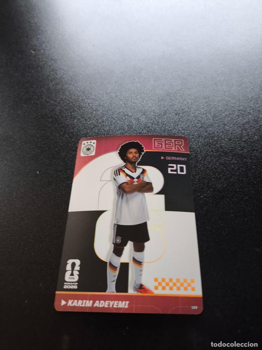 Cromos de f&uacute;tbol: 169 Karim Adeyemi GERMANY RED PALLAREL PANINI KAYOU FIFA WORLD CUP MUNDIAL 2026 LIGA ESTE MEGACRACKS