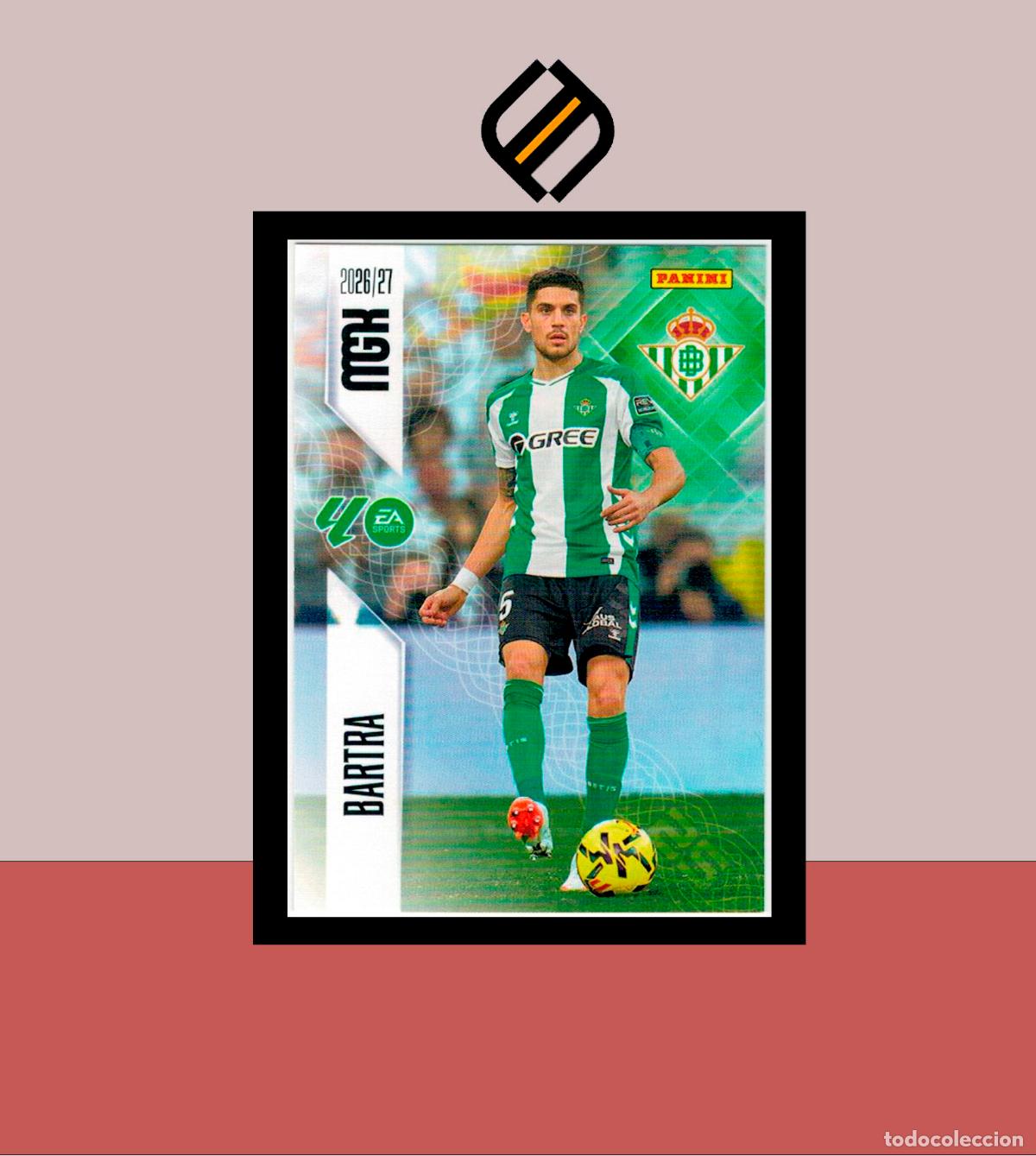 Cromos de f&uacute;tbol: MEGACRACKS 2026 2027 26 27 PANINI N&ordm; 95 BARTRA REAL BETIS COLECCI&Oacute;N ALB&Uacute;M MGK