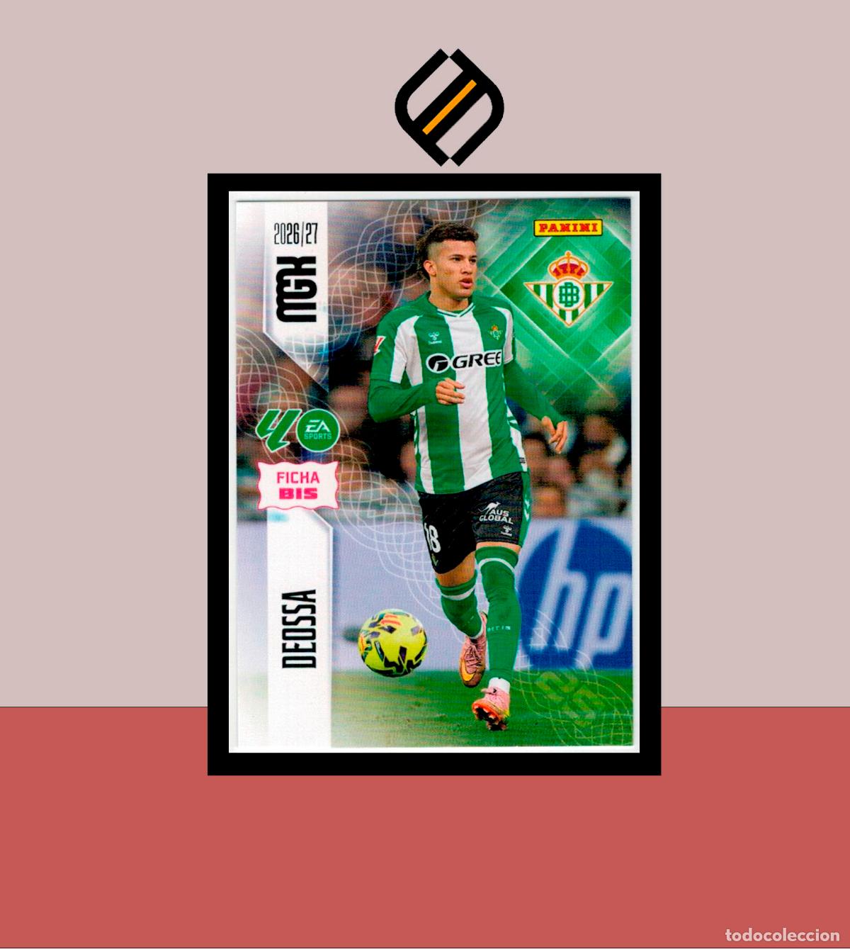 Fu&szlig;ball-Sticker: MEGACRACKS 2026 2027 26 27 PANINI N&ordm; 100 BIS DEOSSA COLOCA REAL BETIS COLECCI&Oacute;N 2 EDICI&Oacute;N MGK