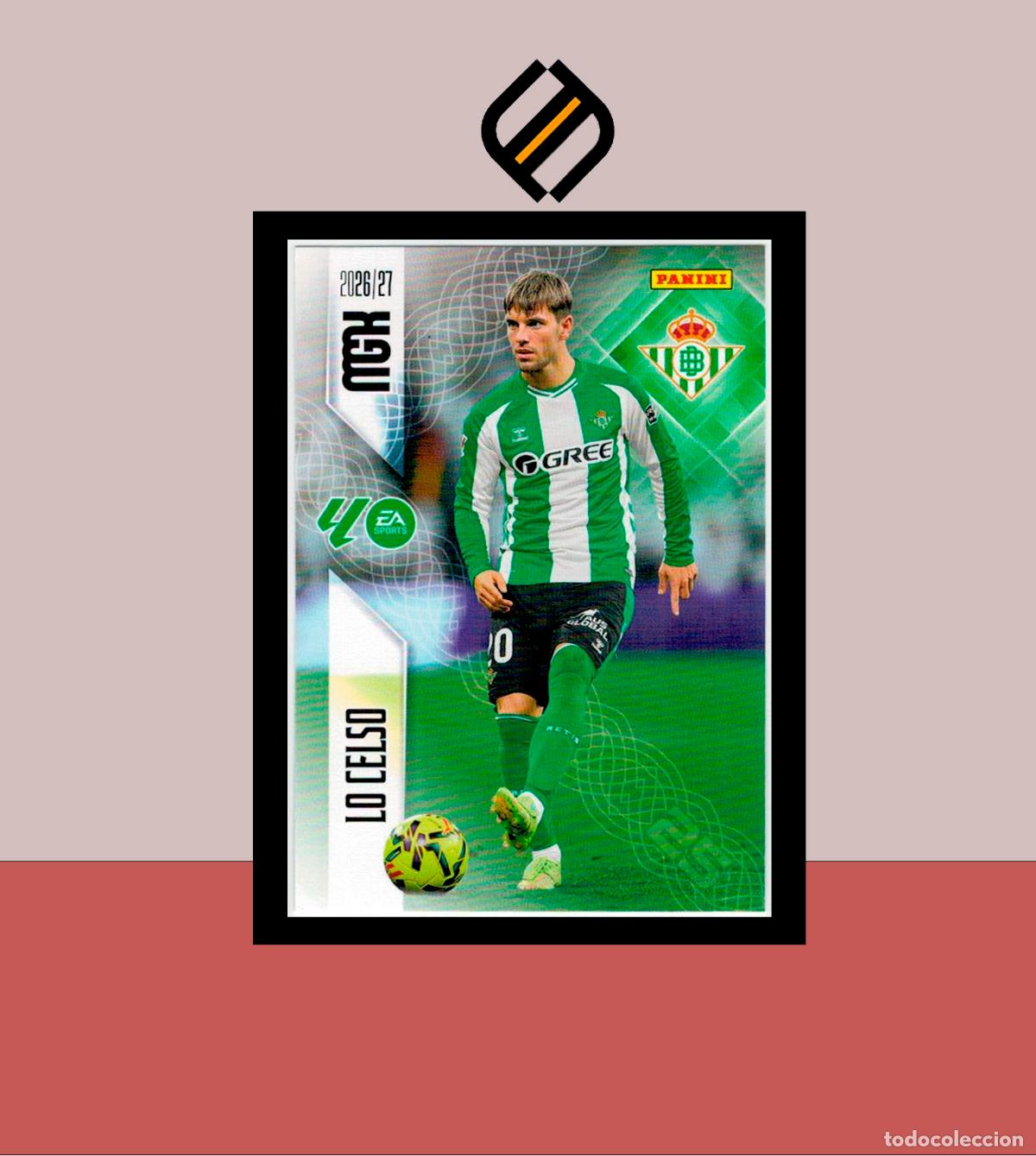 Cromos de f&uacute;tbol: MEGACRACKS 2026 2027 26 27 PANINI N&ordm; 103 LO CELSO REAL BETIS COLECCI&Oacute;N ALB&Uacute;M MGK