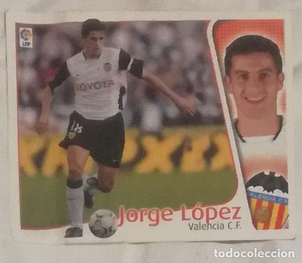 Cromos de f&uacute;tbol: Jorge Lopez (Valencia): Cromo del album de futbol Liga 2004-05, ESTE