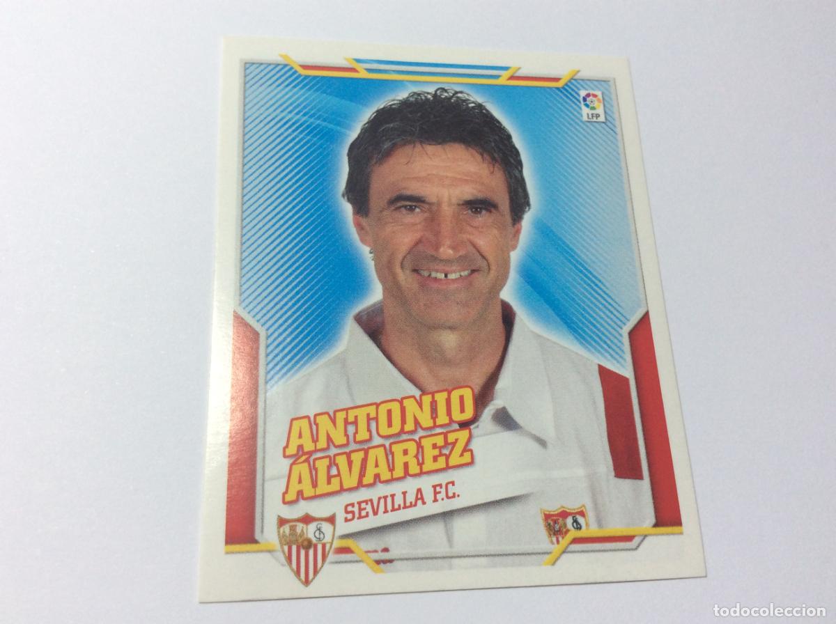 Cromos de f&uacute;tbol: Entrenador Antonio &Aacute;lvarez Sevilla FC Liga Este 2010 2011 10 11 Panini