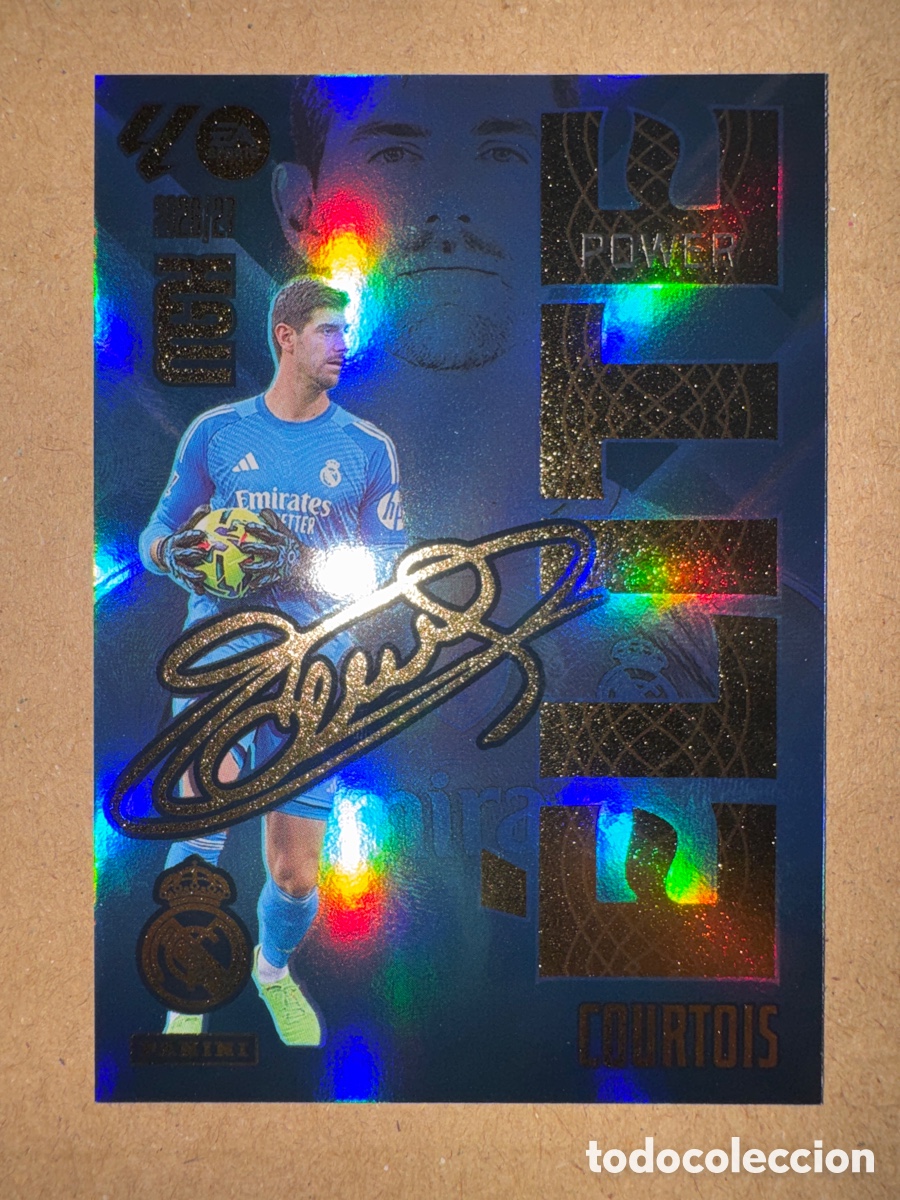 Cromos de f&uacute;tbol: # P 4 4P Courtois Real Madrid ELITE POWER Megacracks 26 27 2026 2027