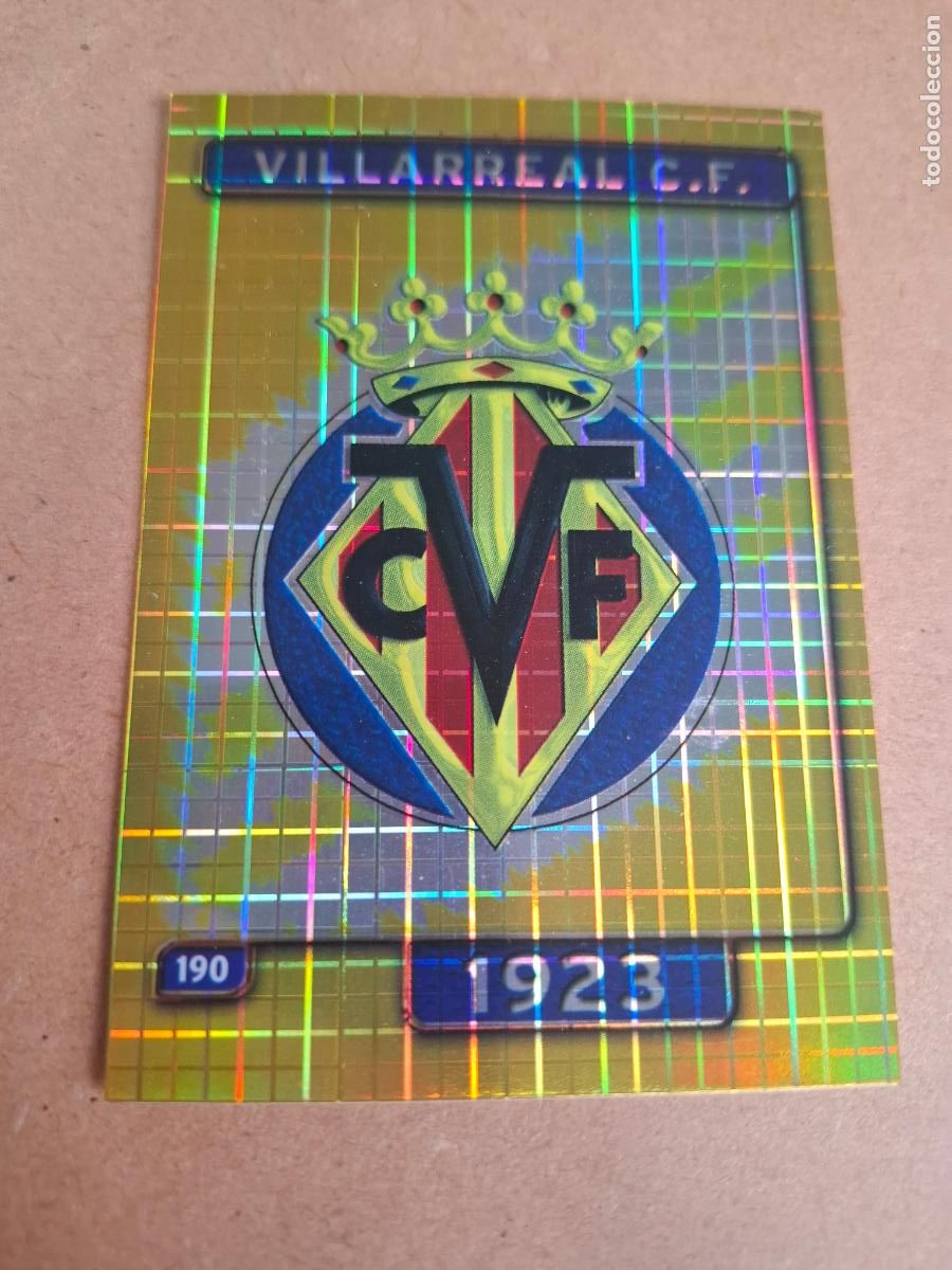 Cromos de f&uacute;tbol: MUNDICROMO 2004 2005 04 05 - 190 ESCUDO VILLARREAL CF