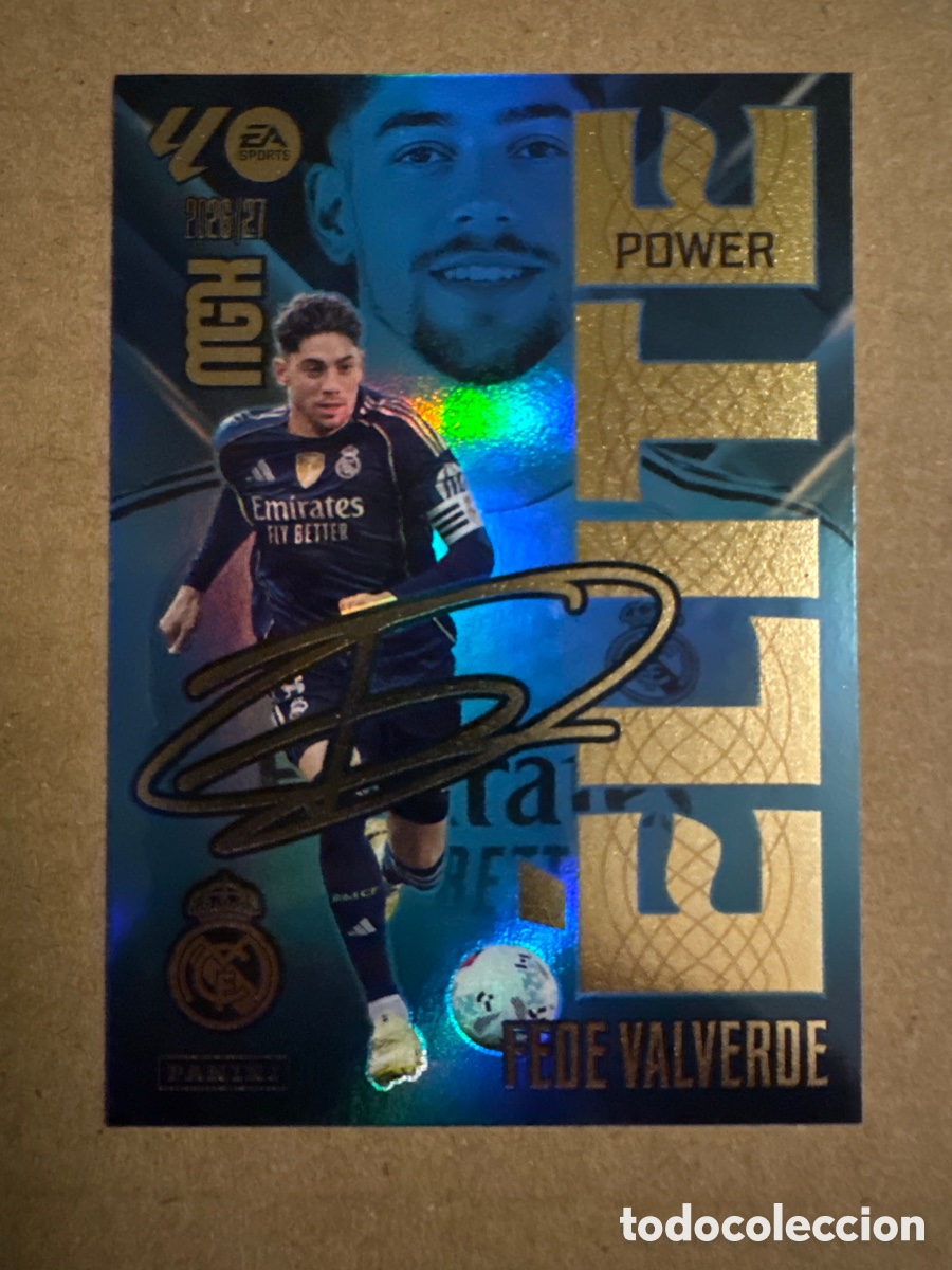 Cromos de f&uacute;tbol: # P 5 5P Fede Valverde Real Madrid ELITE POWER Megacracks 26 27 2026 2027