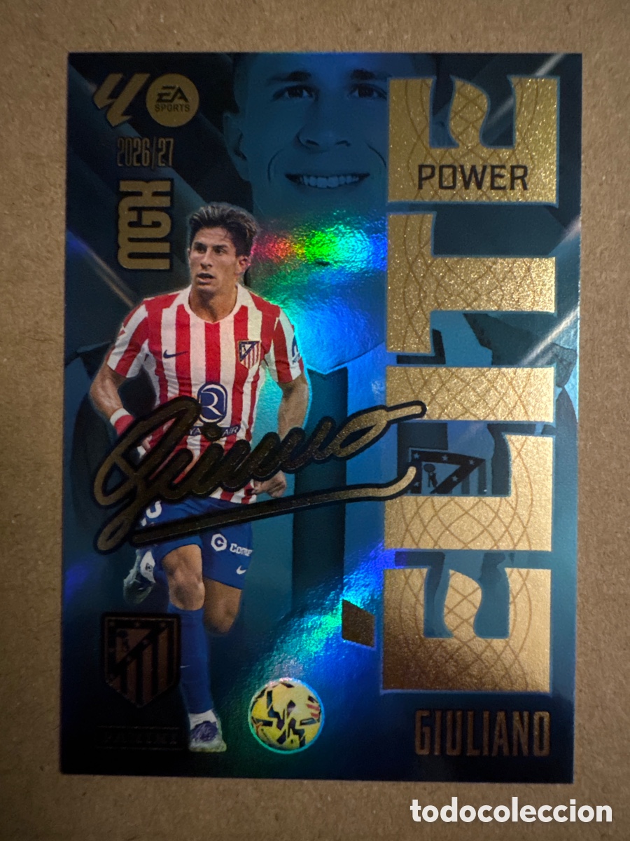 Cromos de f&uacute;tbol: # P 7 7P Giuliano Atl&eacute;tico de Madrid ELITE POWER Megacracks 26 27 2026 2027