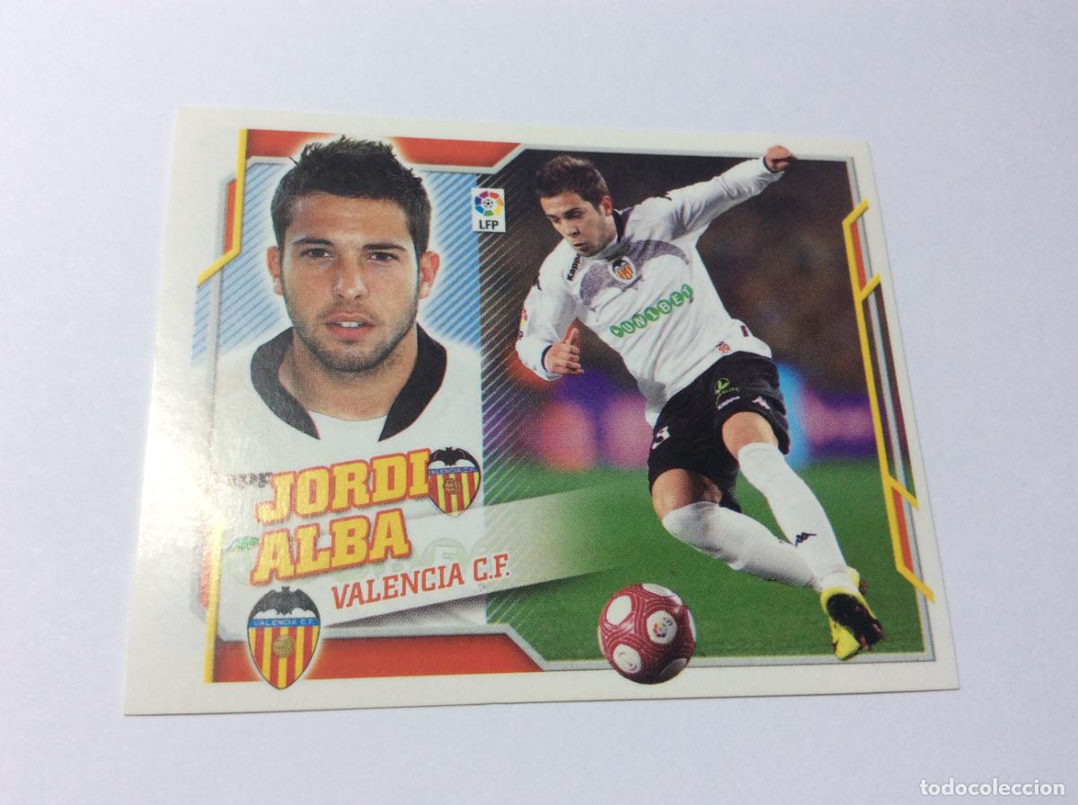 Cromos de f&uacute;tbol: Jordi Alba Valencia CF Liga Este 2010 2011 10 11 Panini