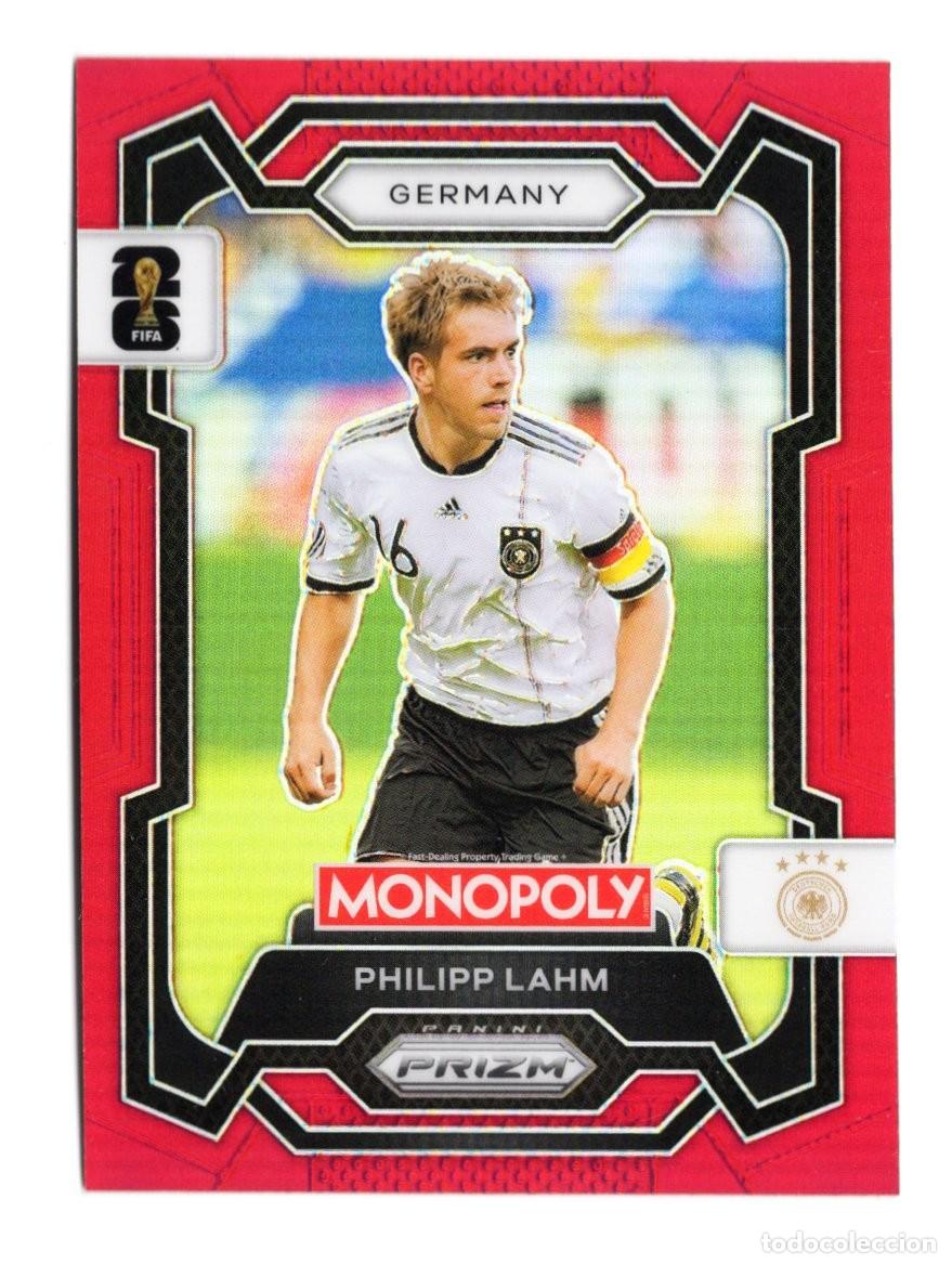Cromos de f&uacute;tbol: Philipp Lamh Red Rojo Paralelo Panini Prizm Monopoly World Cup 2026