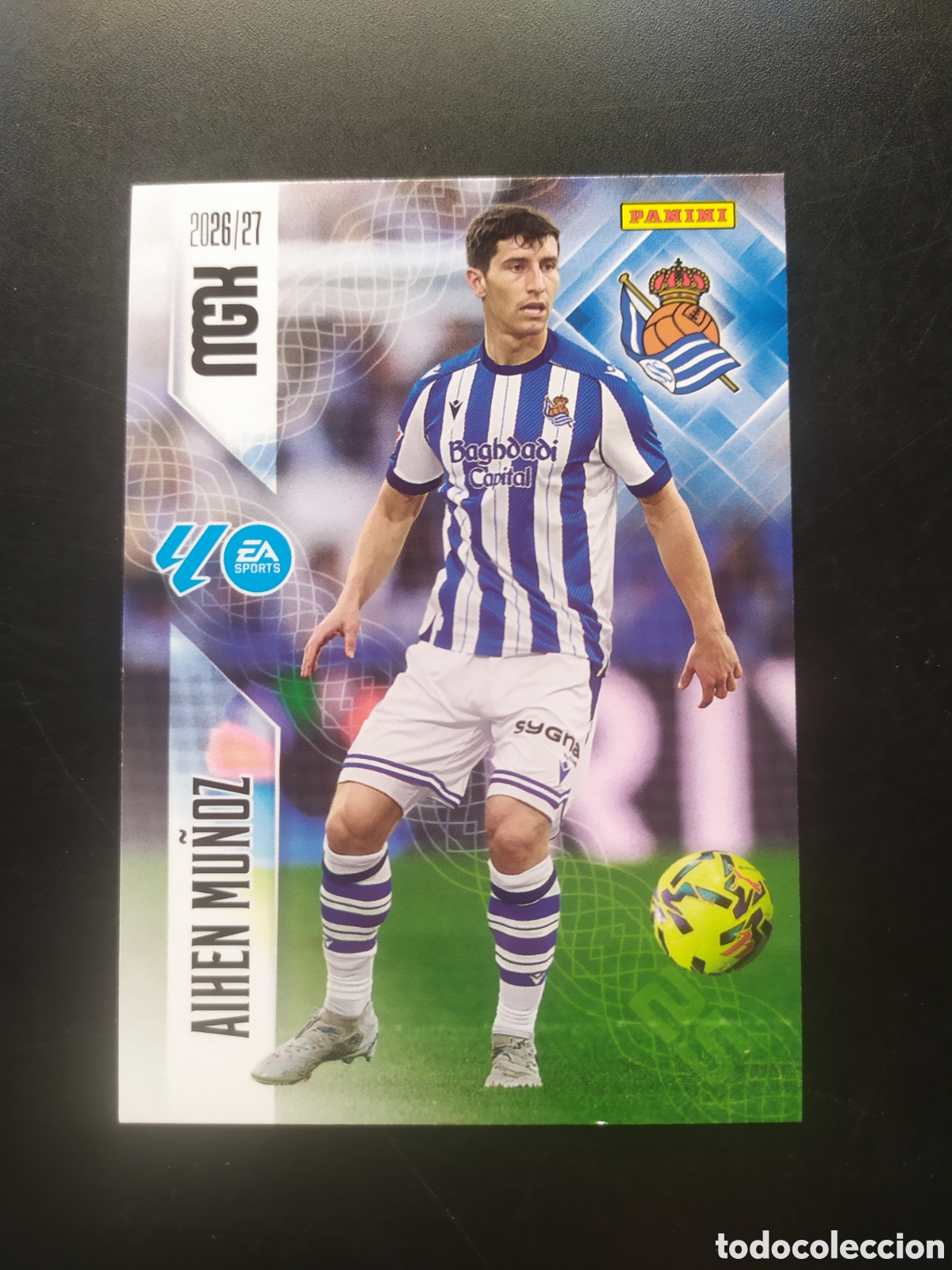 Cromos de f&uacute;tbol: Megacracks 2026 2027 26 27 panini Aihen Mu&ntilde;oz n&deg; 314 Real Sociedad