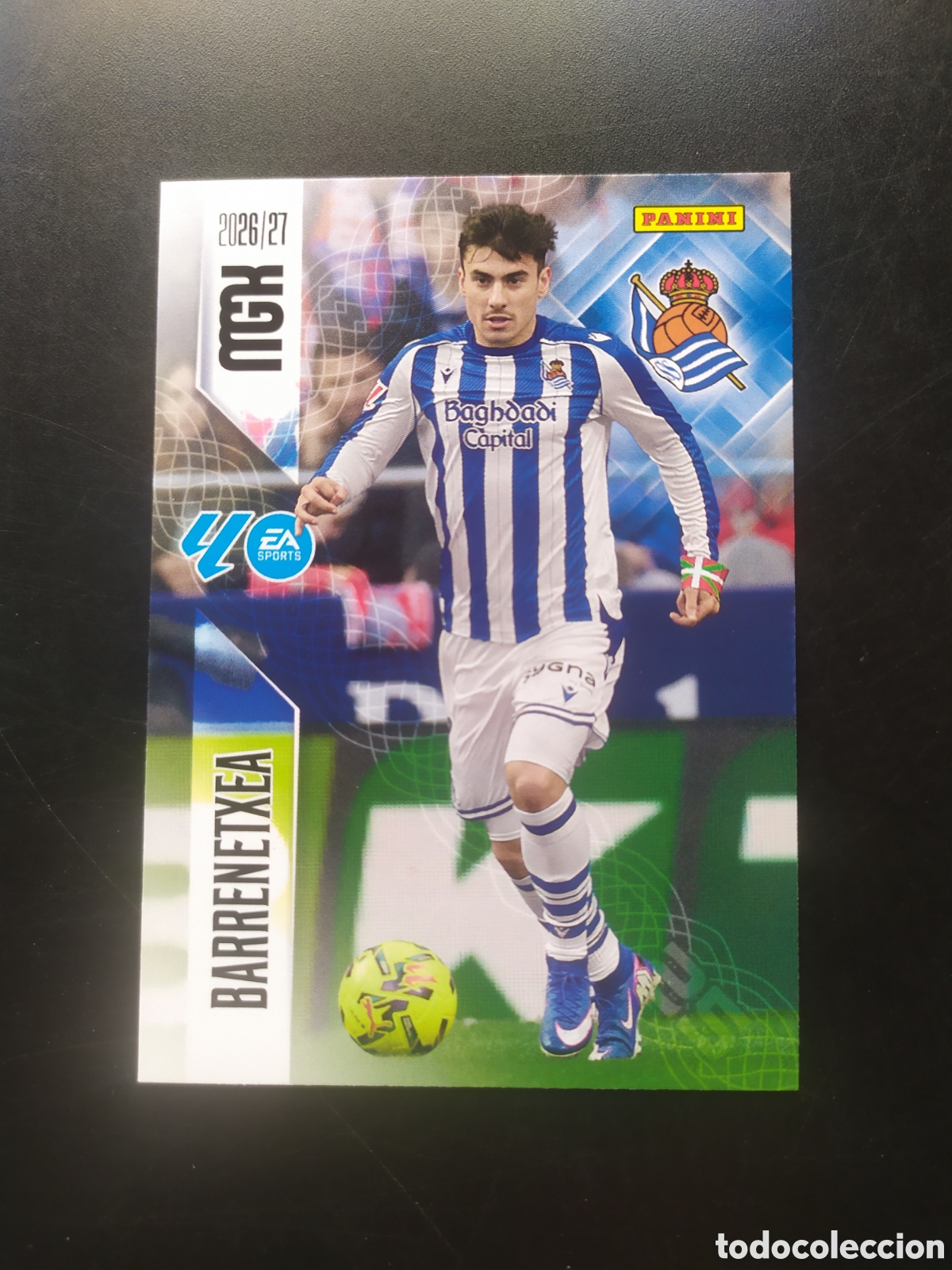 Cromos de f&uacute;tbol: Megacracks 2026 2027 26 27 panini Barrenetxea n&deg; 321 Real Sociedad