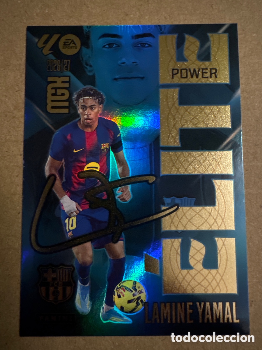 Cromos de f&uacute;tbol: # P 9 9P Lamine Yamal FC Barcelona ELITE POWER Megacracks 26 27 2026 2027