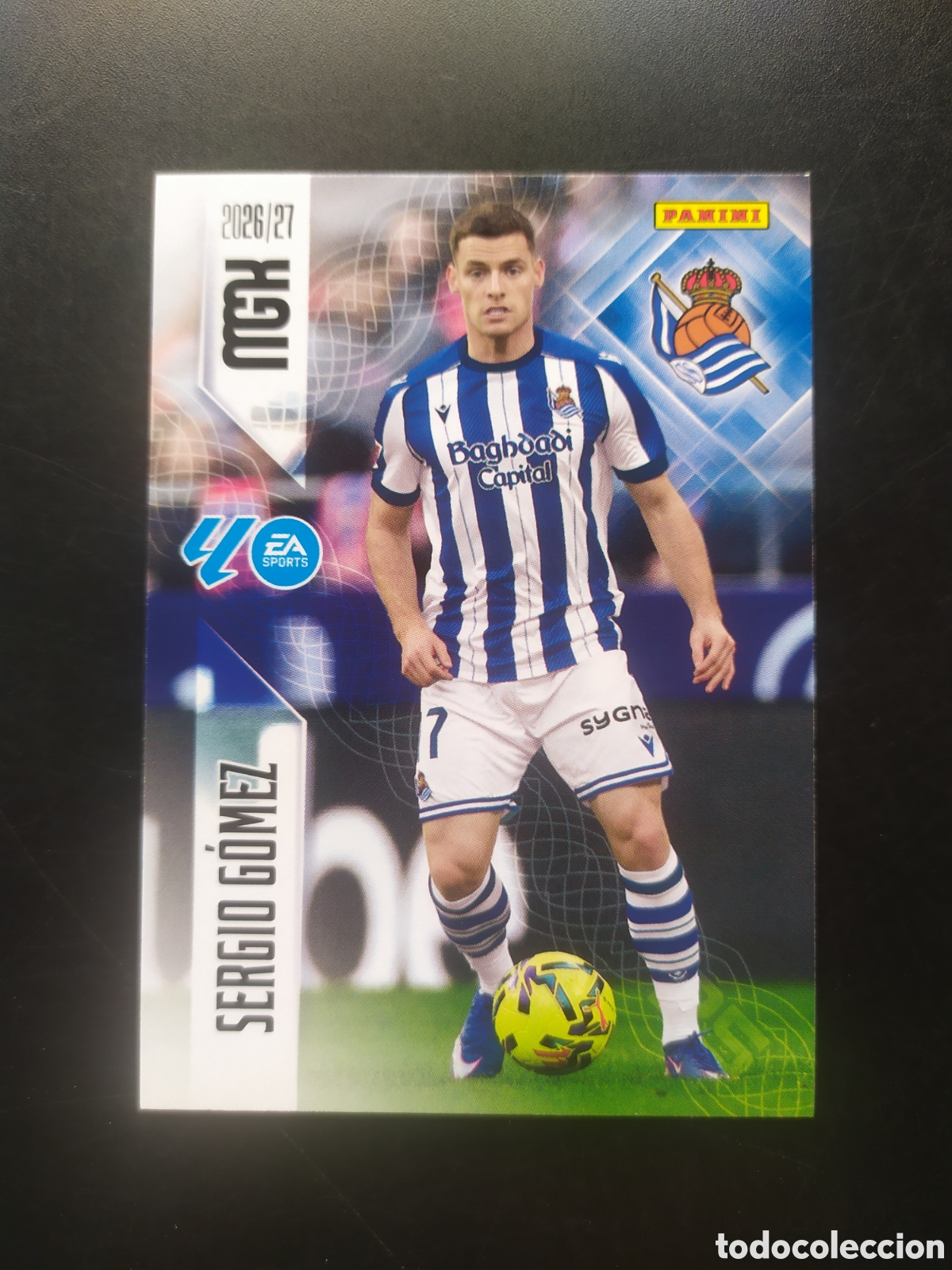 Cromos de f&uacute;tbol: Megacracks 2026 2027 26 27 panini Sergio G&oacute;mez n&deg; 313 Real Sociedad