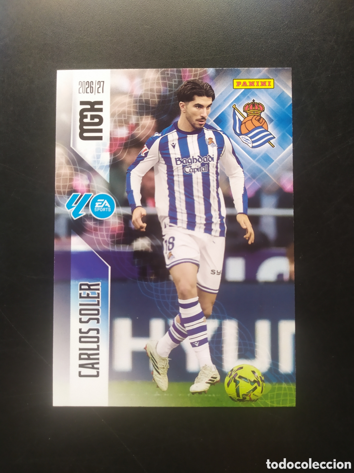 Cromos de f&uacute;tbol: Megacracks 2026 2027 26 27 panini Carlos Soler n&deg; 319 Real Sociedad