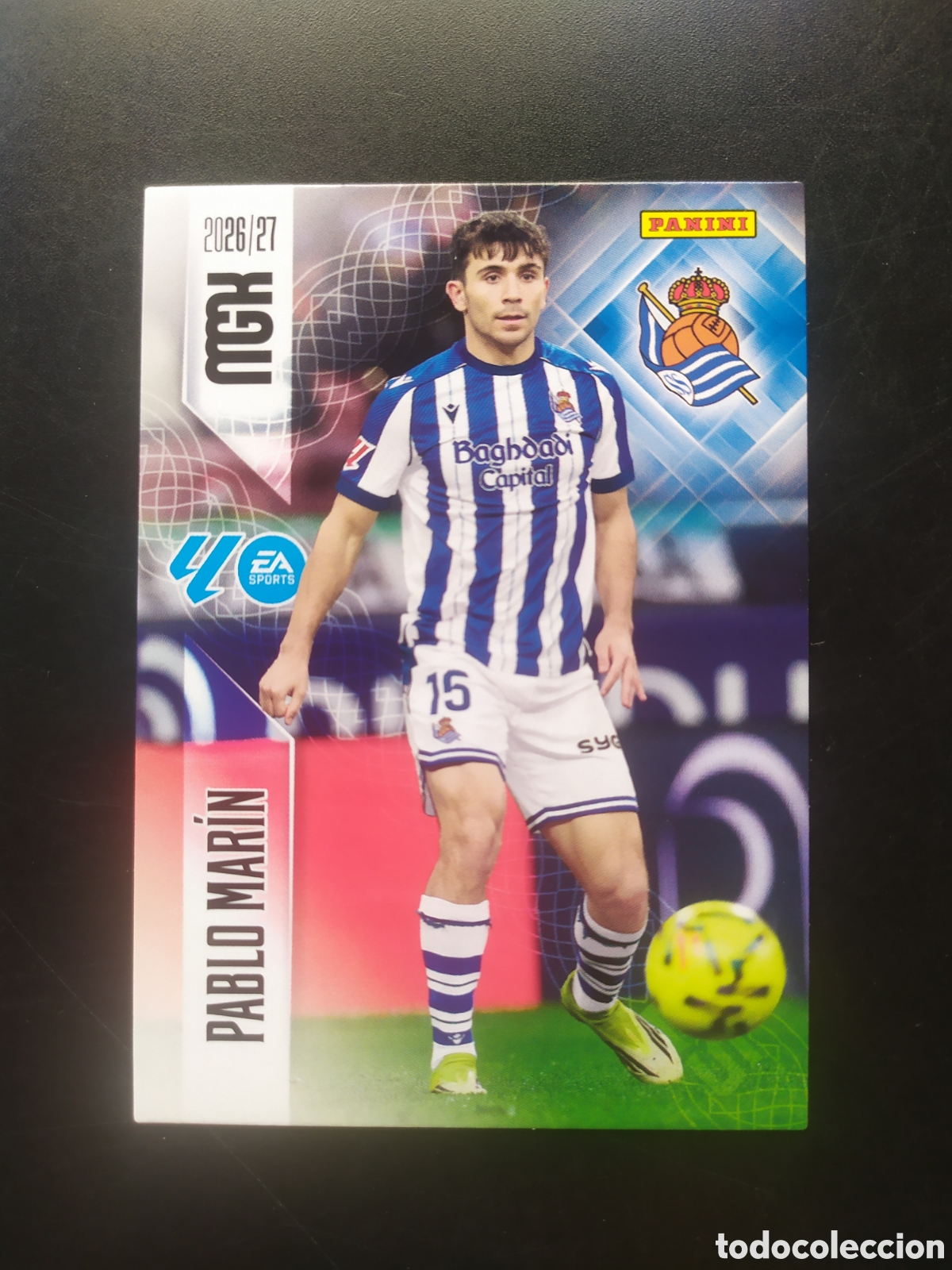 Cromos de f&uacute;tbol: Megacracks 2026 2027 26 27 panini Pablo Marin n&deg; 317 Real Sociedad