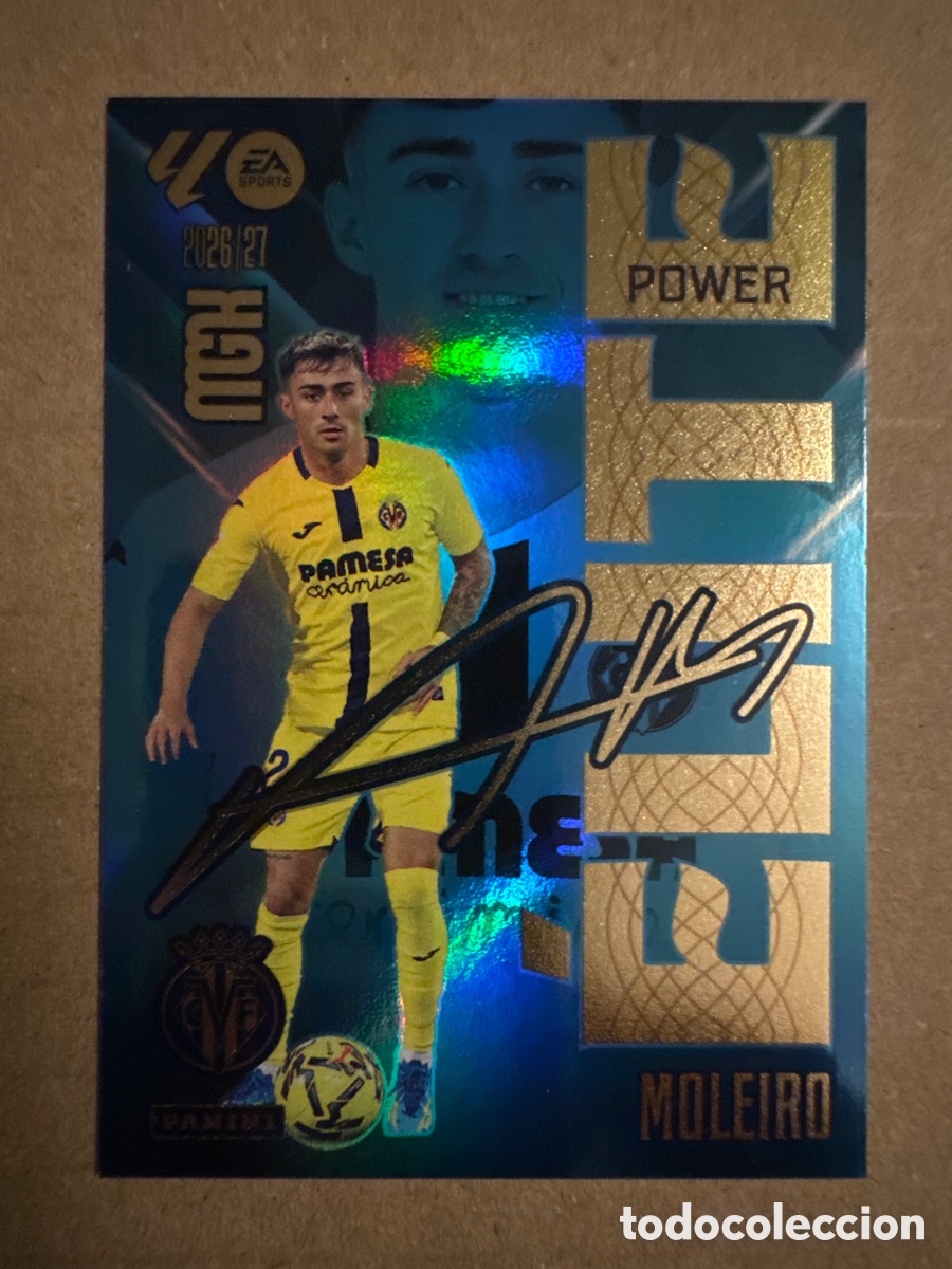 Cromos de f&uacute;tbol: # P 11 11P Moleiro Villarreal ELITE POWER Megacracks 26 27 2026 2027
