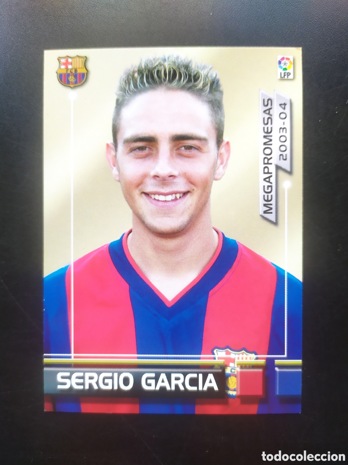 Cromos de f&uacute;tbol: Megafichas 2003 2004 03 04 panini Sergio Garc&iacute;a promesas n&deg; 404 Barcelona megacracks