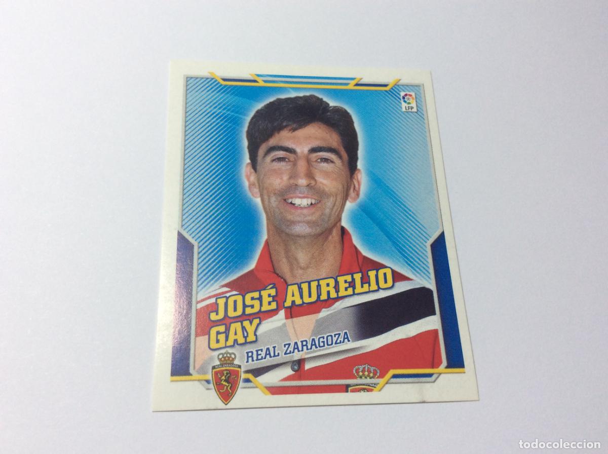 Cromos de f&uacute;tbol: Entrenador Jos&eacute; Aurelio Gay Real Zaragoza Liga Este 2010 2011 10 11 Panini