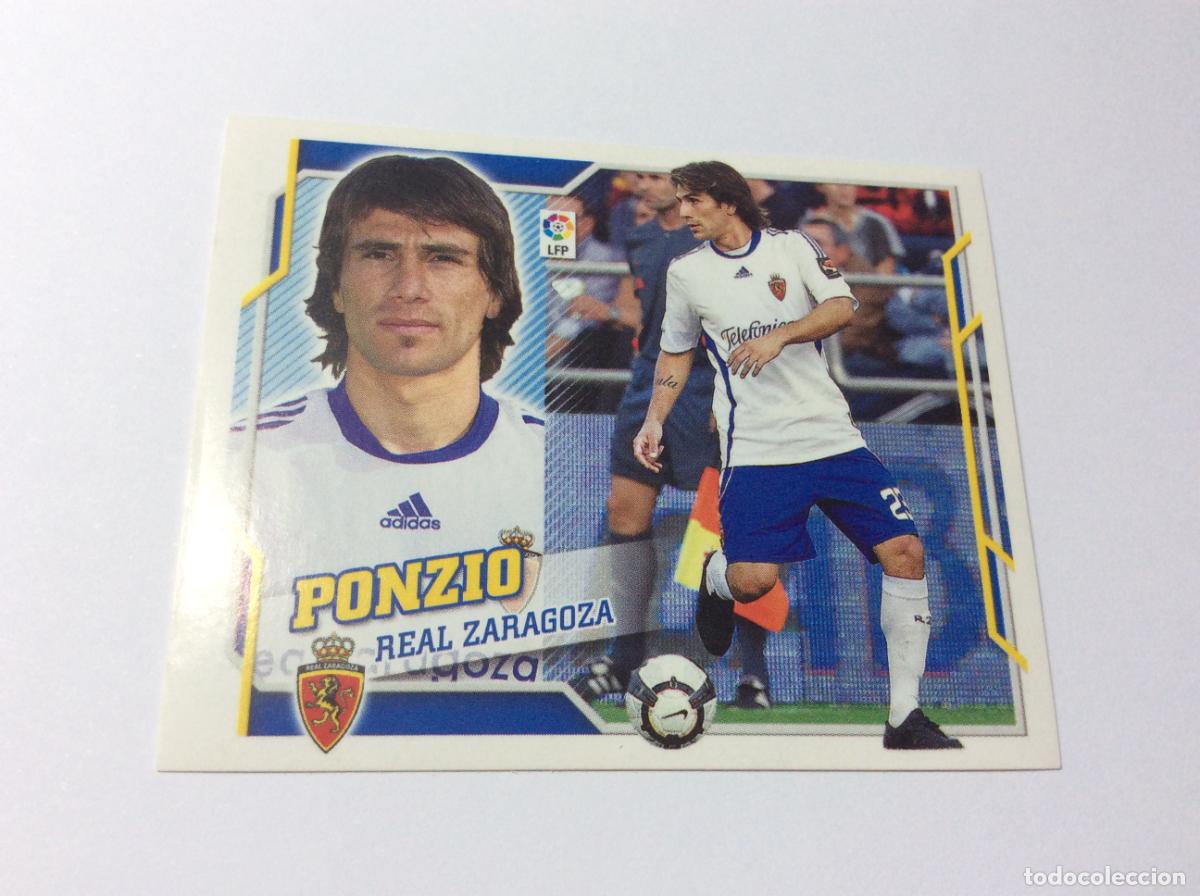 Cromos de f&uacute;tbol: Ponzio Real Zaragoza Liga Este 2010 2011 10 11 Panini