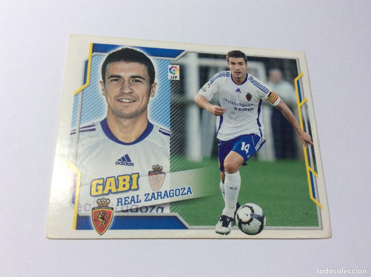 Cromos de f&uacute;tbol: Gabi Real Zaragoza Liga Este 2010 2011 10 11 Panini