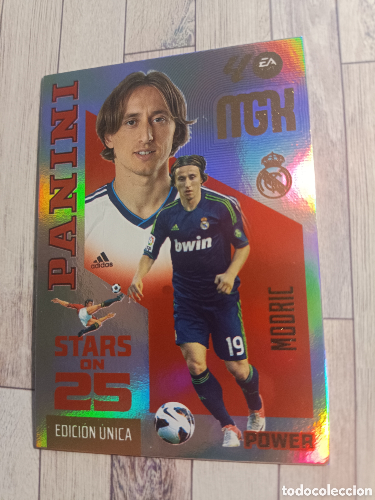 Cromos de f&uacute;tbol: P445 MODRIC REAL MADRID STARS ON 25 EDICION UNICA POWER MEGACRACKS MGK 26 27 PANINI 2026 2027